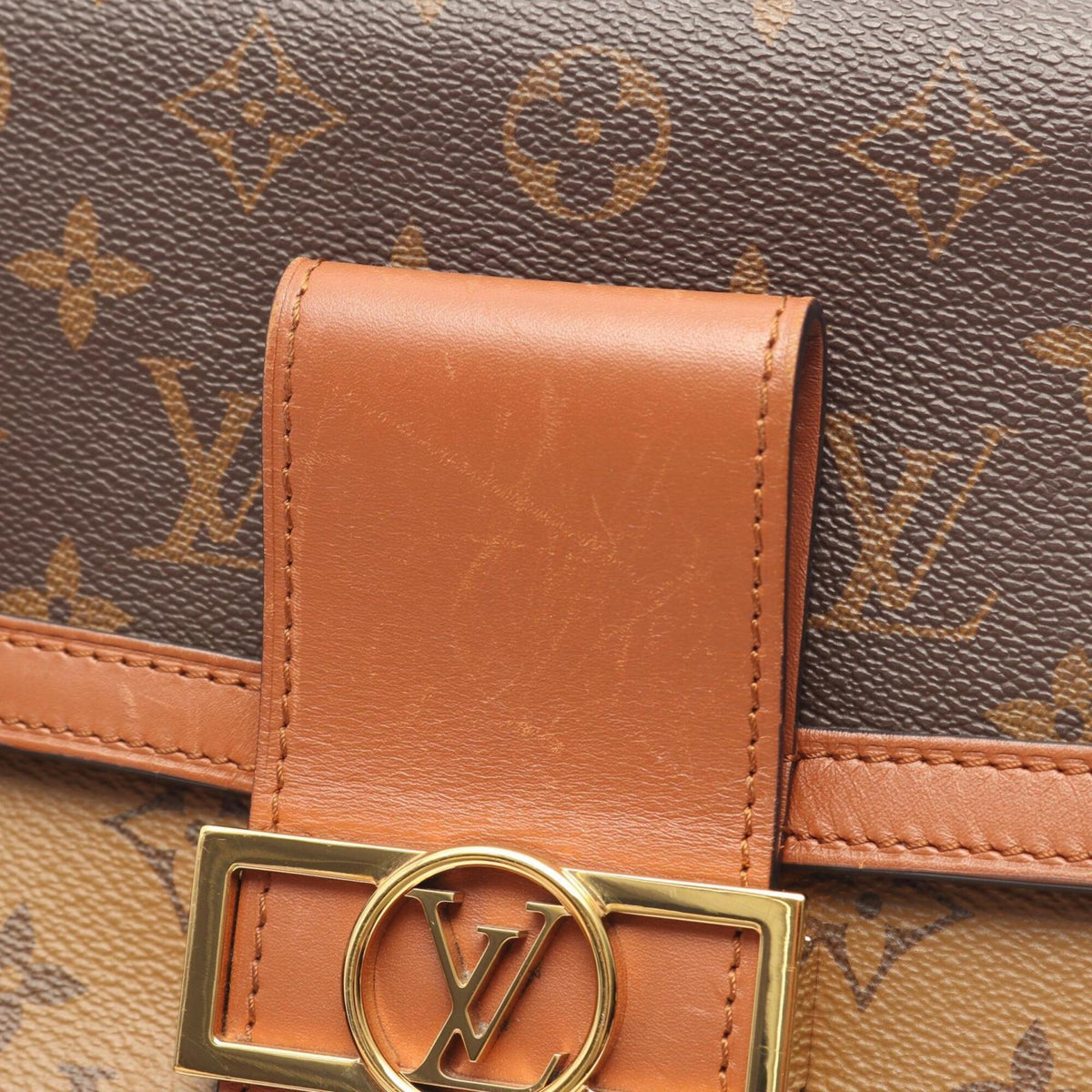 Louis Vuitton Brown Pvc Coated Canvas Leather Shoulder Bag (Pre-Owned)