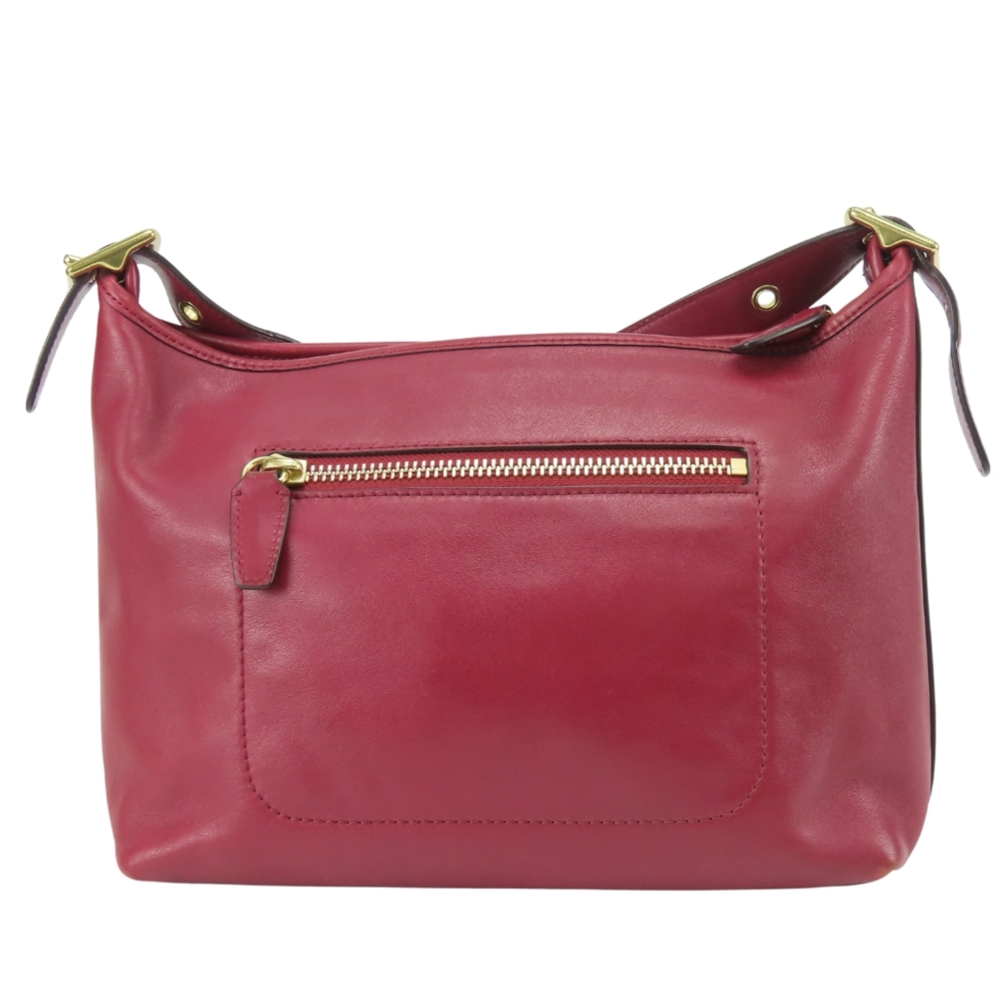 Coach Bordeaux Leather Shoulder Bag (Pre-Owned)