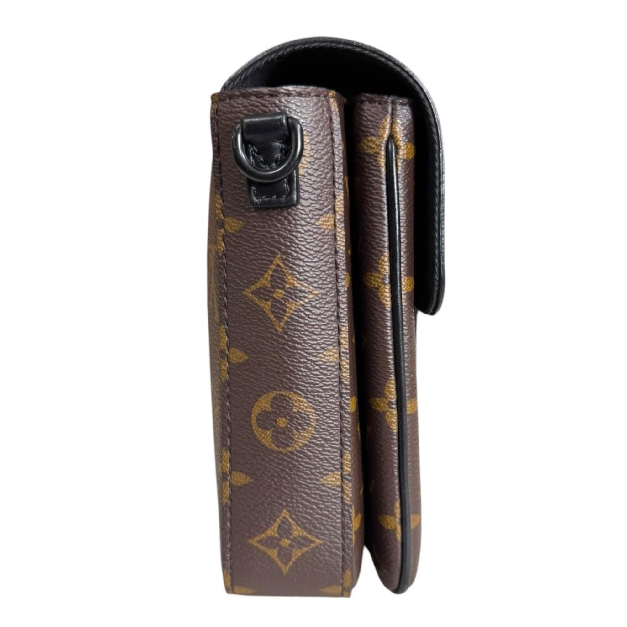 Louis Vuitton Monogram Macassar Black Brown Shoulder Bag (Pre-Owned)
