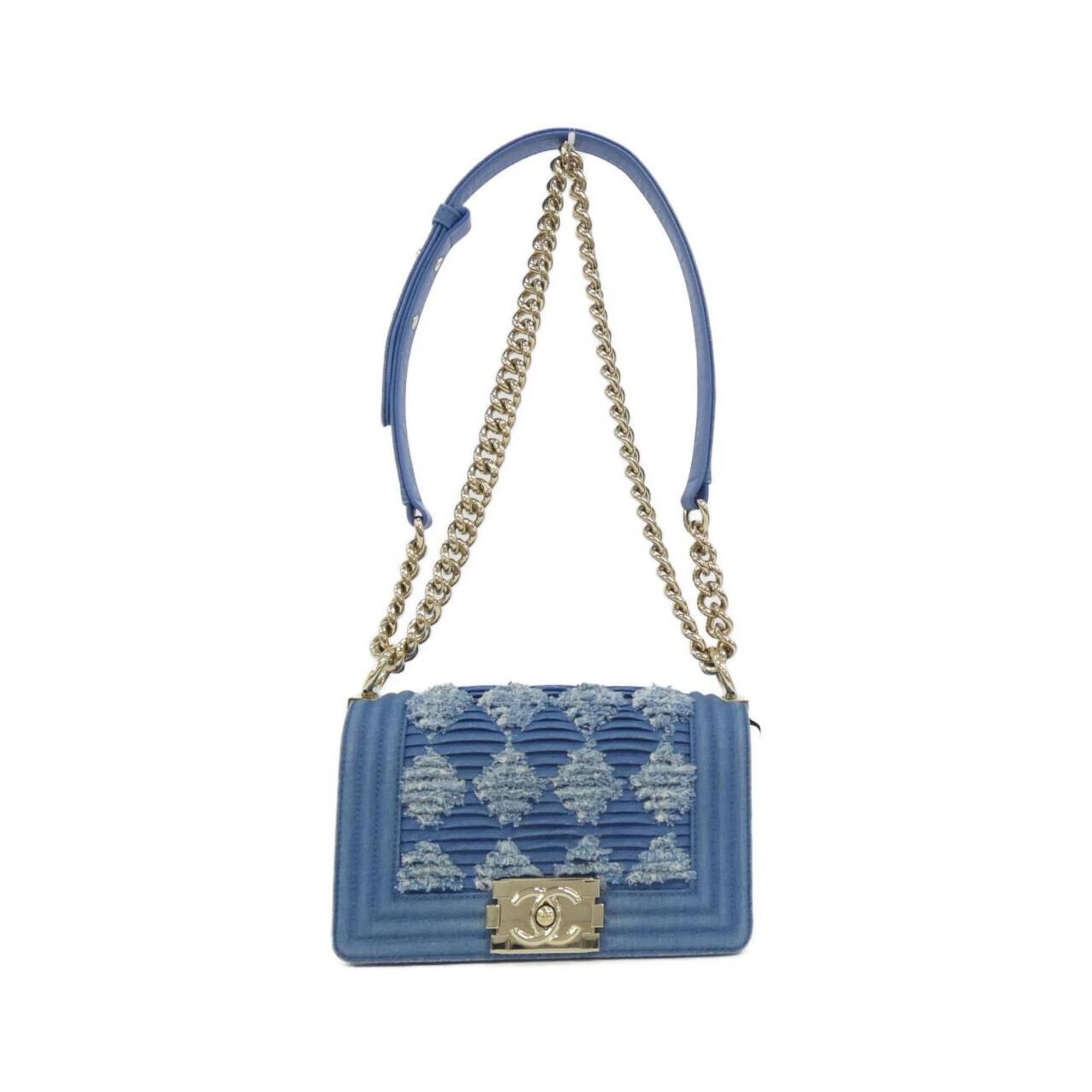 Chanel Blue Denim Shoulder Bag (Pre-Owned)