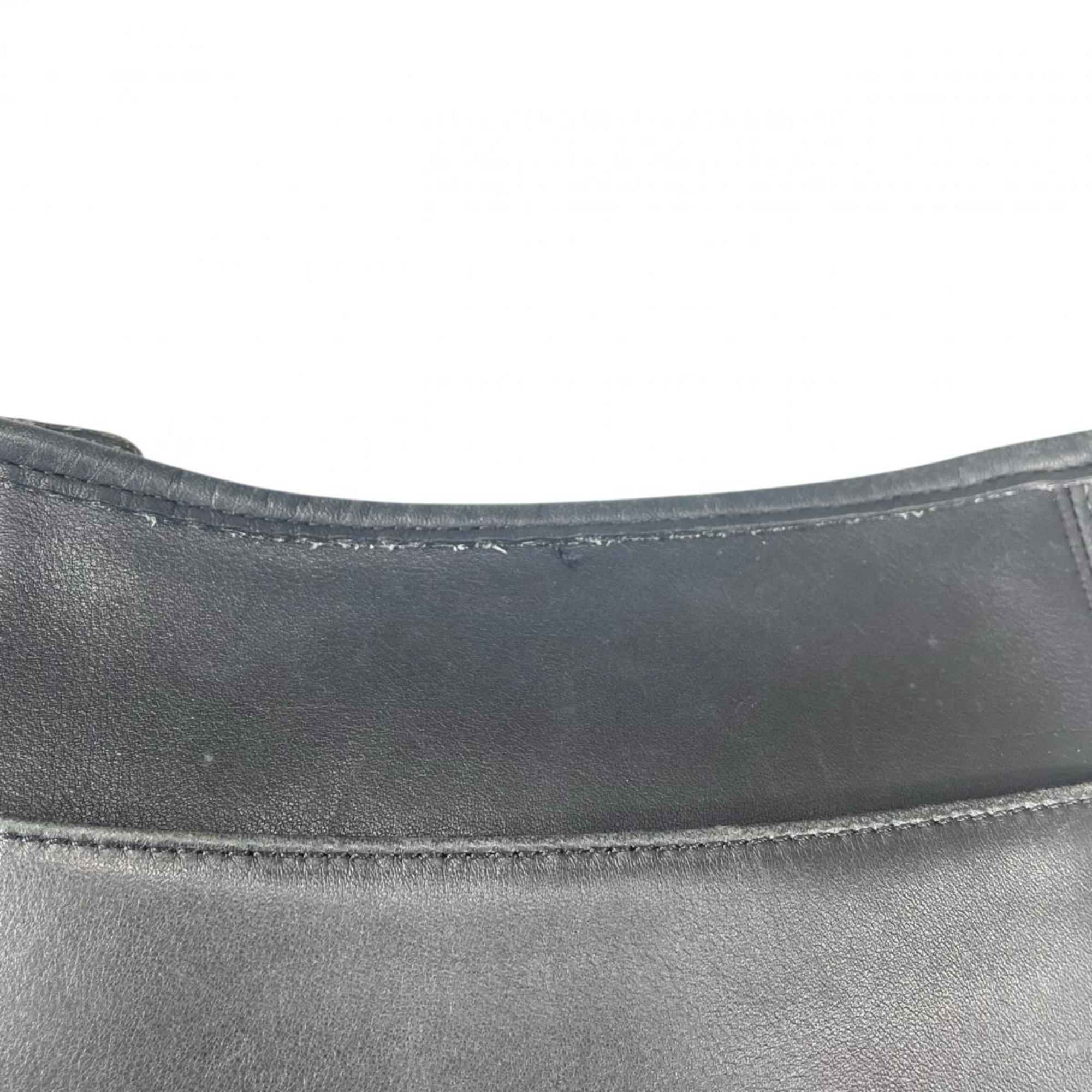 Coach Black Leather Handbag Shoulder Bag (Pre-Owned)