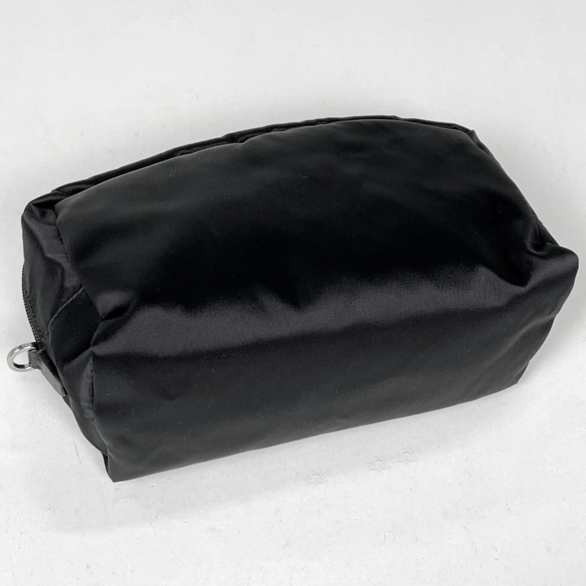 Prada Black Nylon Leather Pouch (Pre-Owned)