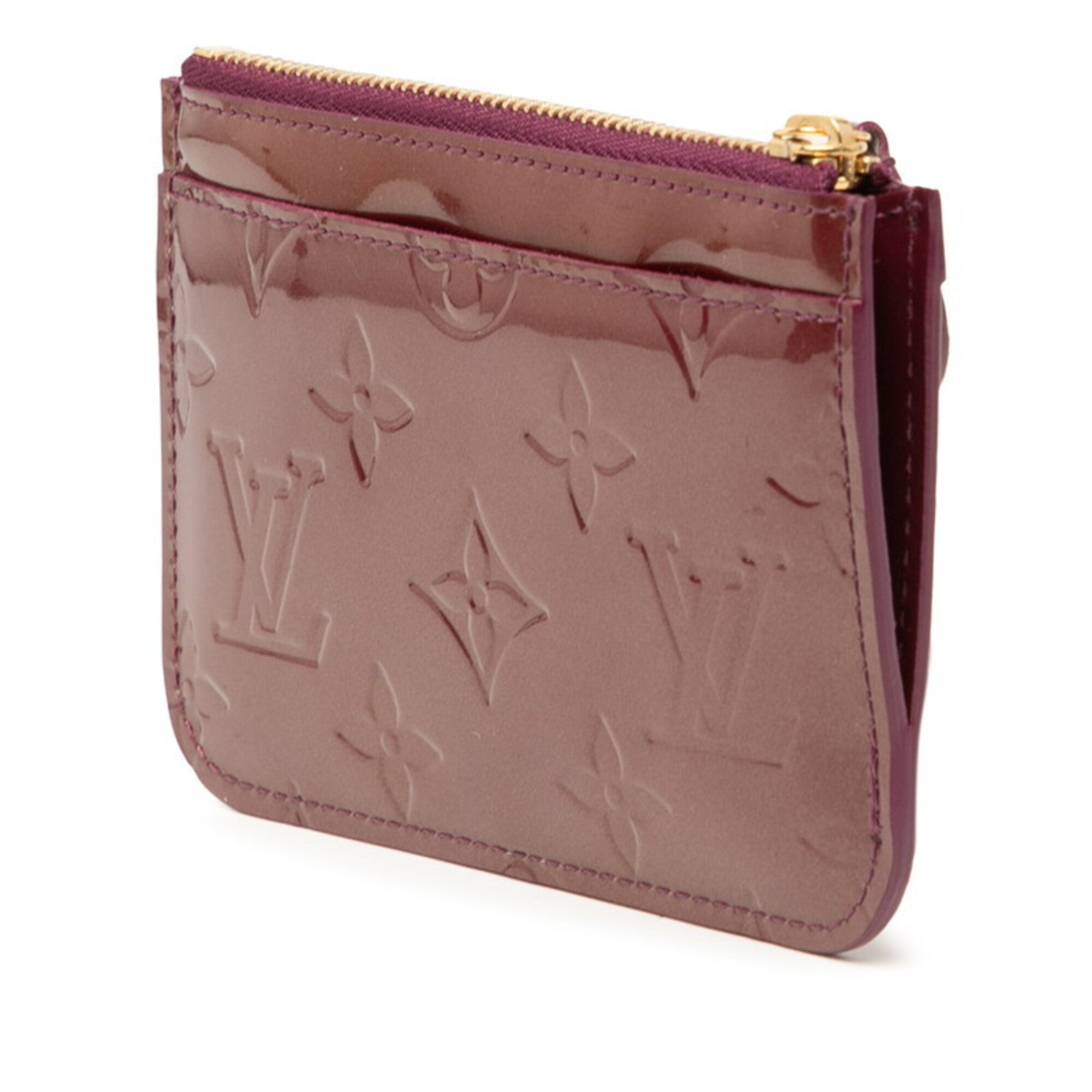 Louis Vuitton Monogram Vernis Red Color Patent Leather Coin Purse/Coin Case (Pre-Owned)