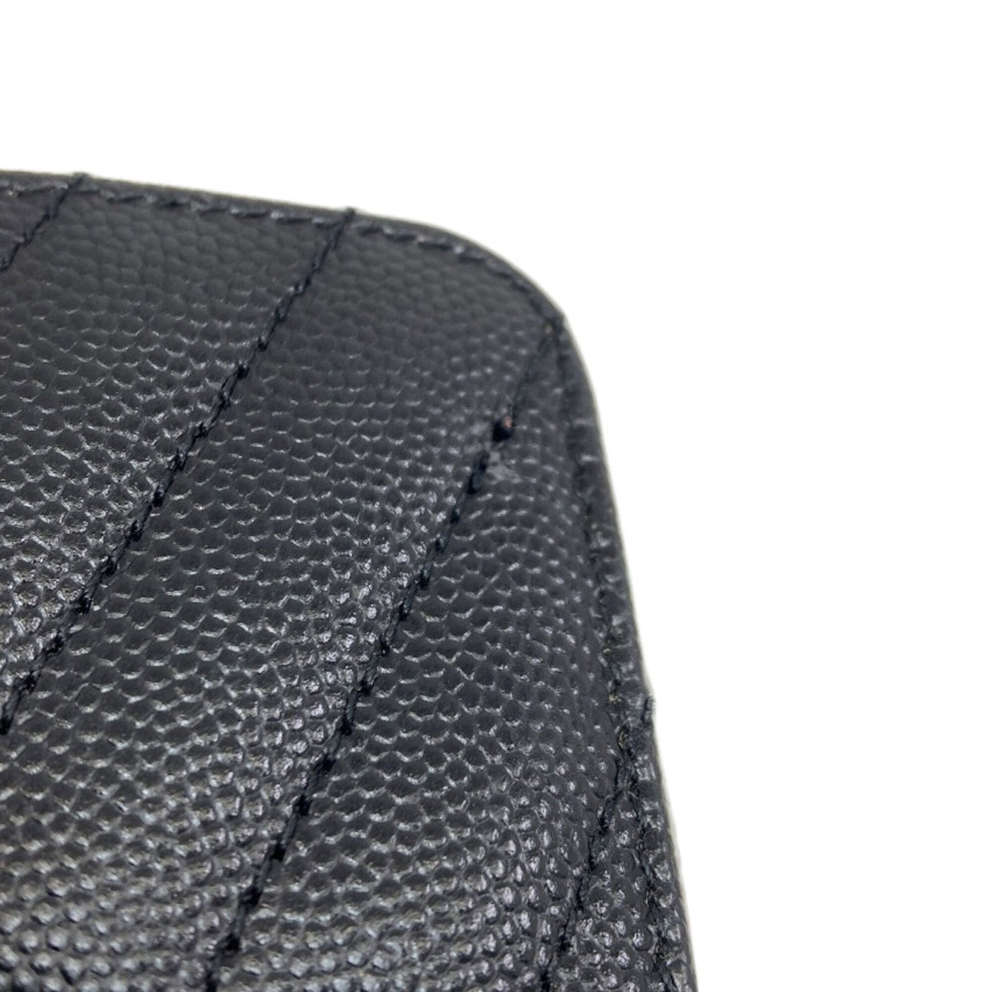 Yves Saint Laurent Black Leather Wallet (Bi-Fold) (Pre-Owned)