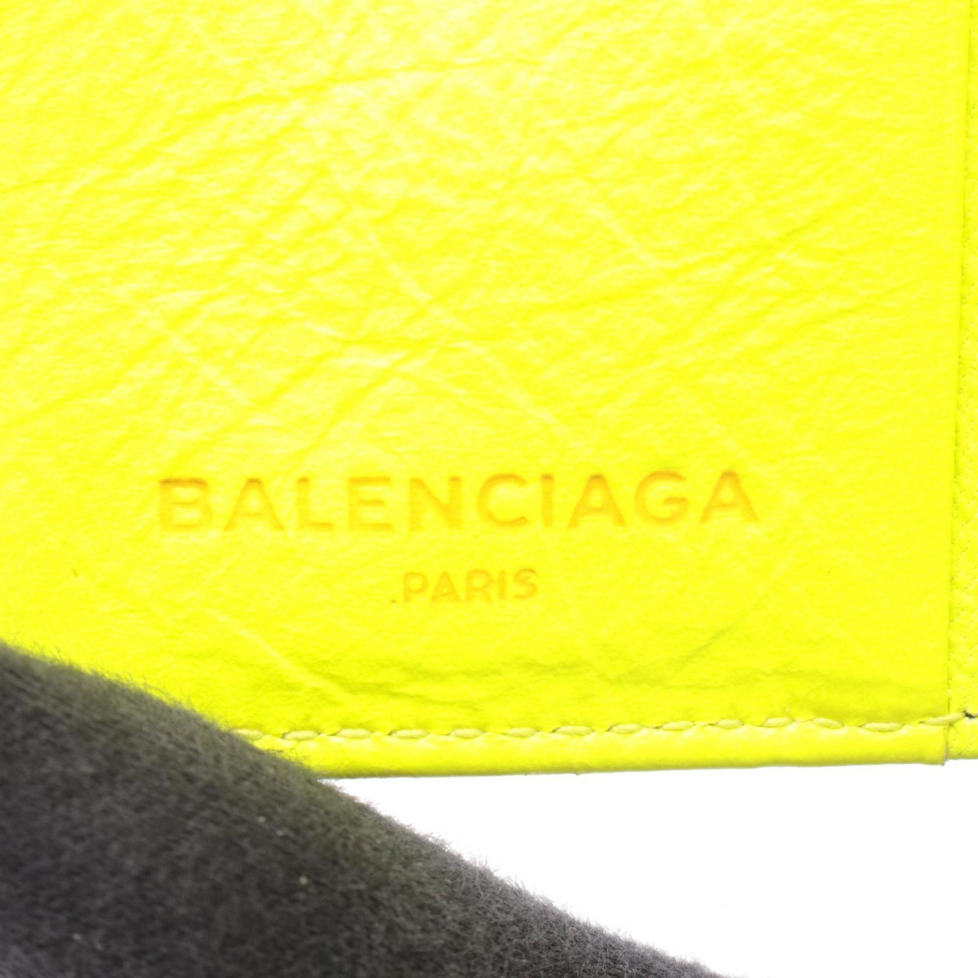 Balenciaga Yellow Leather Wallet (Bi-Fold) (Pre-Owned)