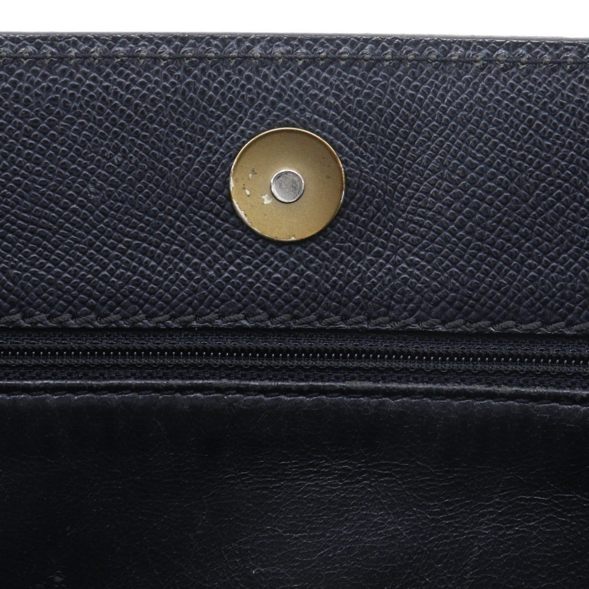 Chanel Black Grained Calfskin Tote Bag (Pre-Owned)
