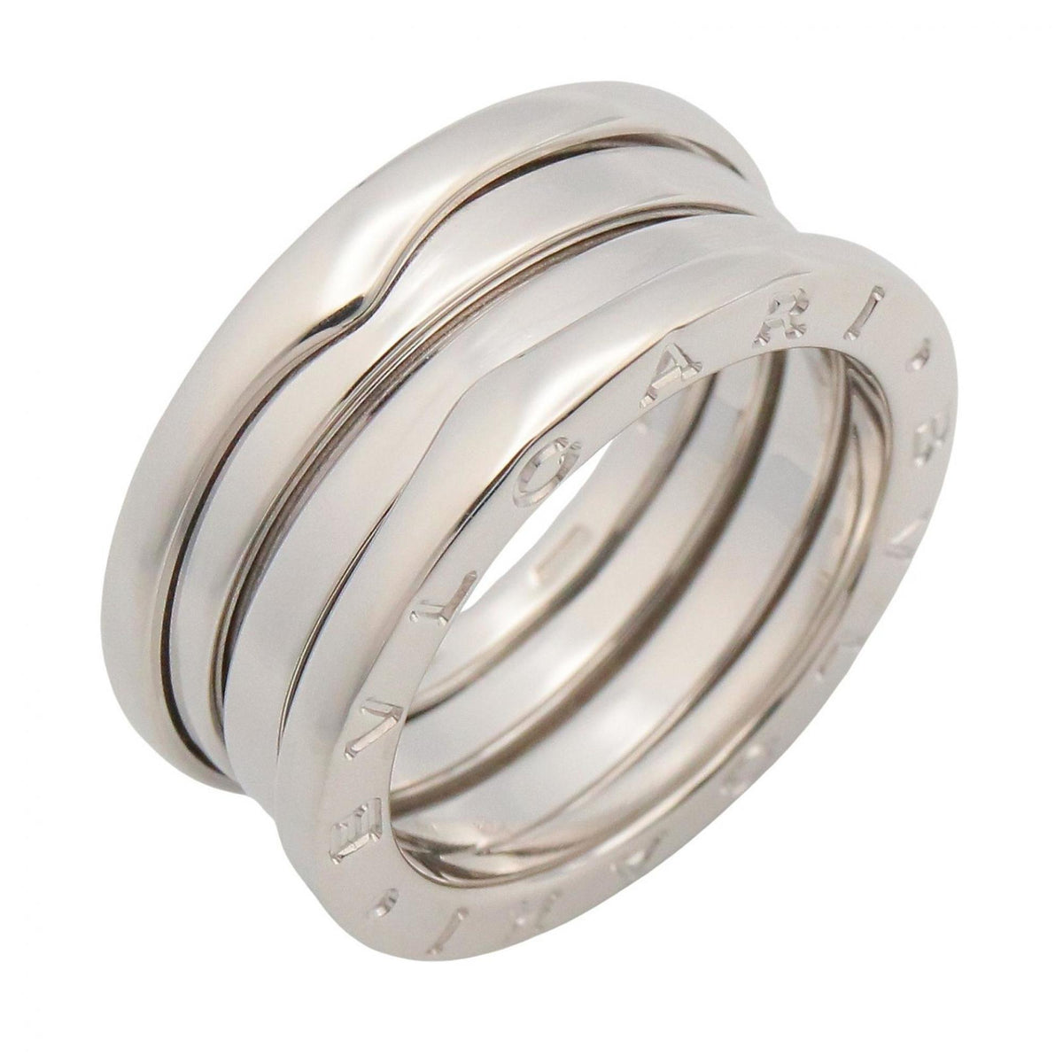 Bvlgari Silver White Gold (18K) Band Ring (Pre-Owned)