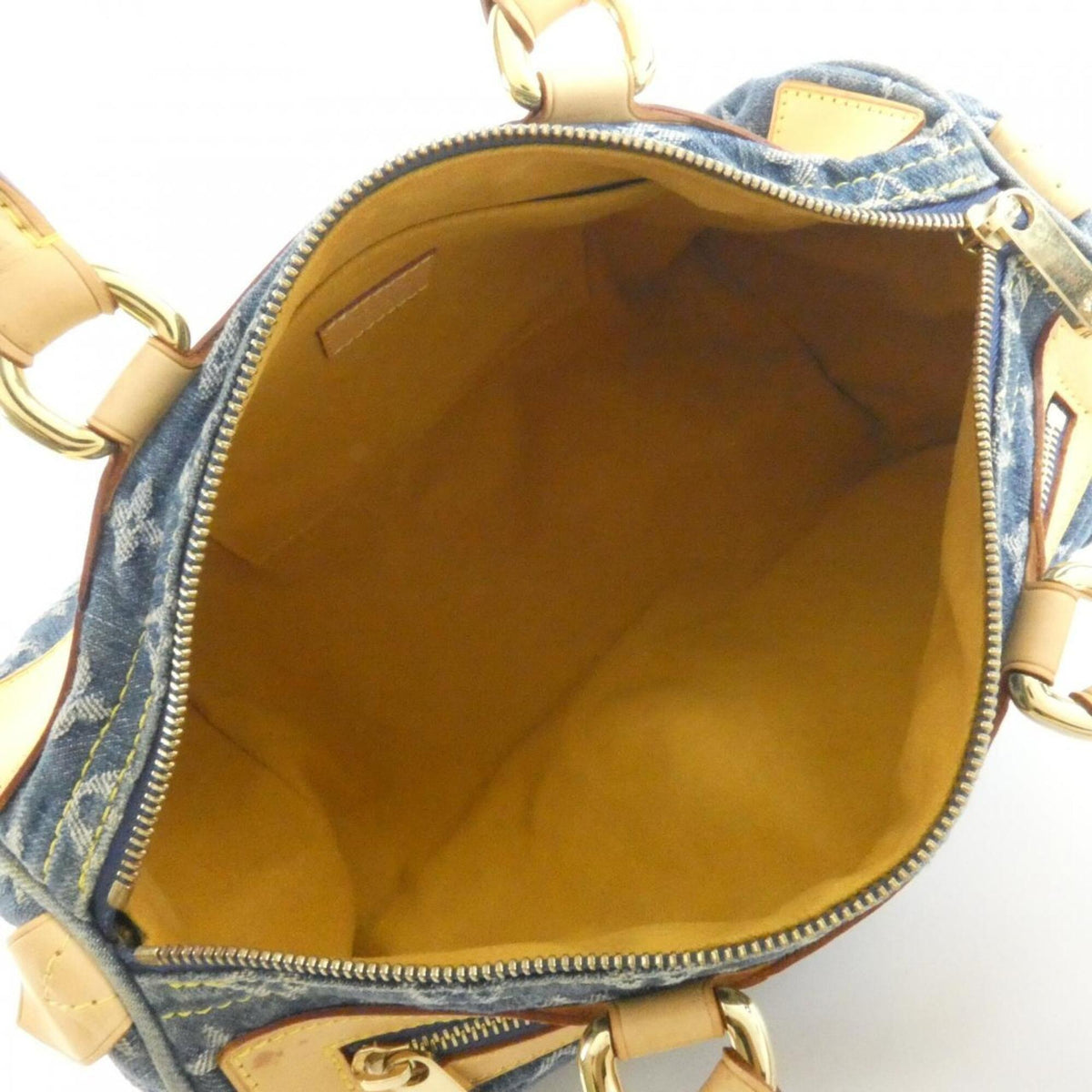 Louis Vuitton Blue Monogram Monogram Denim Denim Canvas Boston Bag (Pre-Owned)