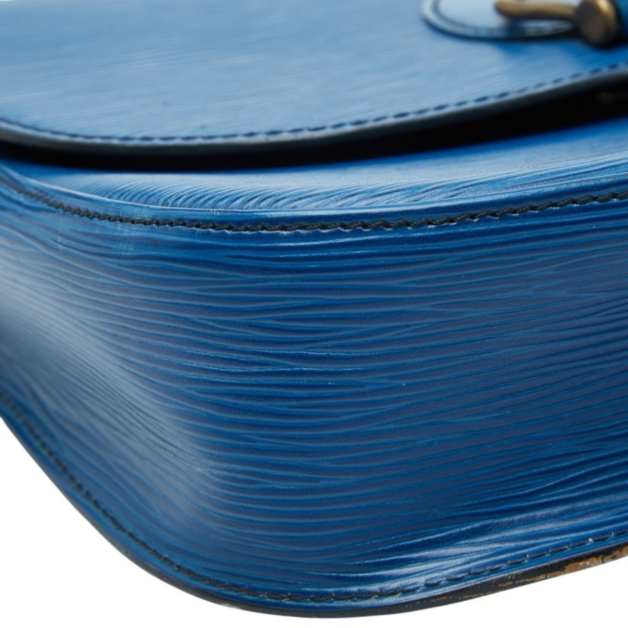 Louis Vuitton Toledo Blue Leather Shoulder Bag (Pre-Owned)