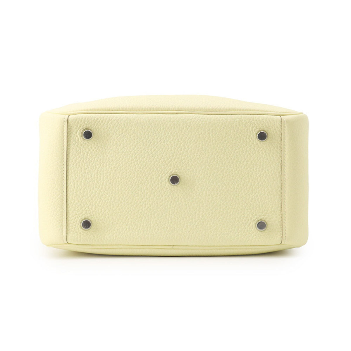 Hermes Cream Taurillon Clemence Leather Handbag (Pre-Owned)