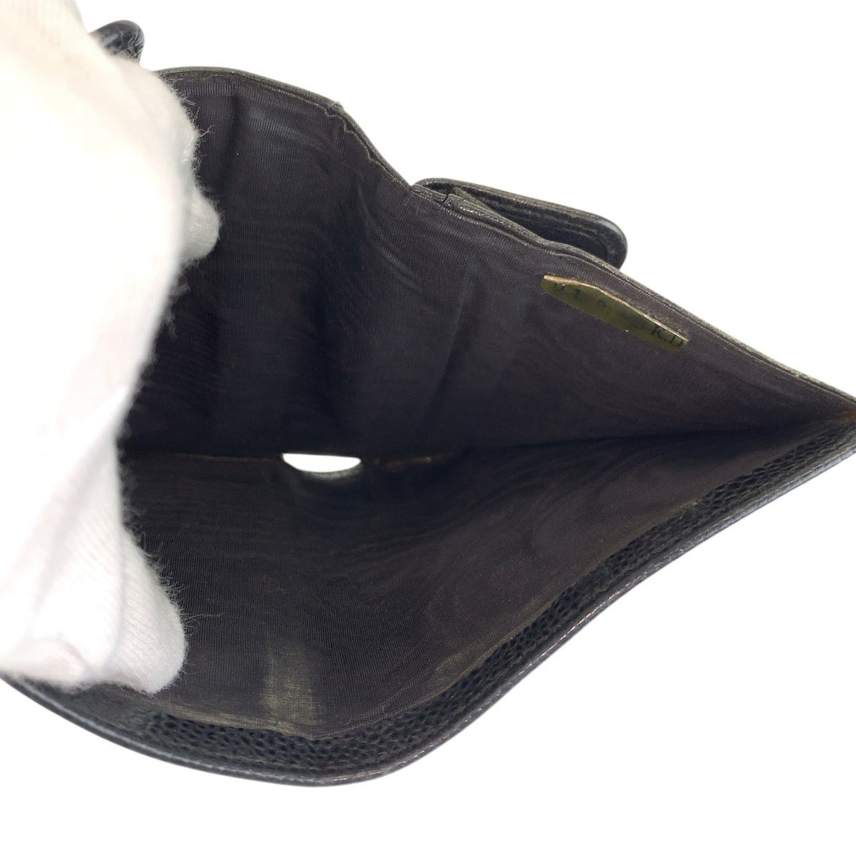 Chanel Black Leather Wallet (Tri-Fold) (Pre-Owned)