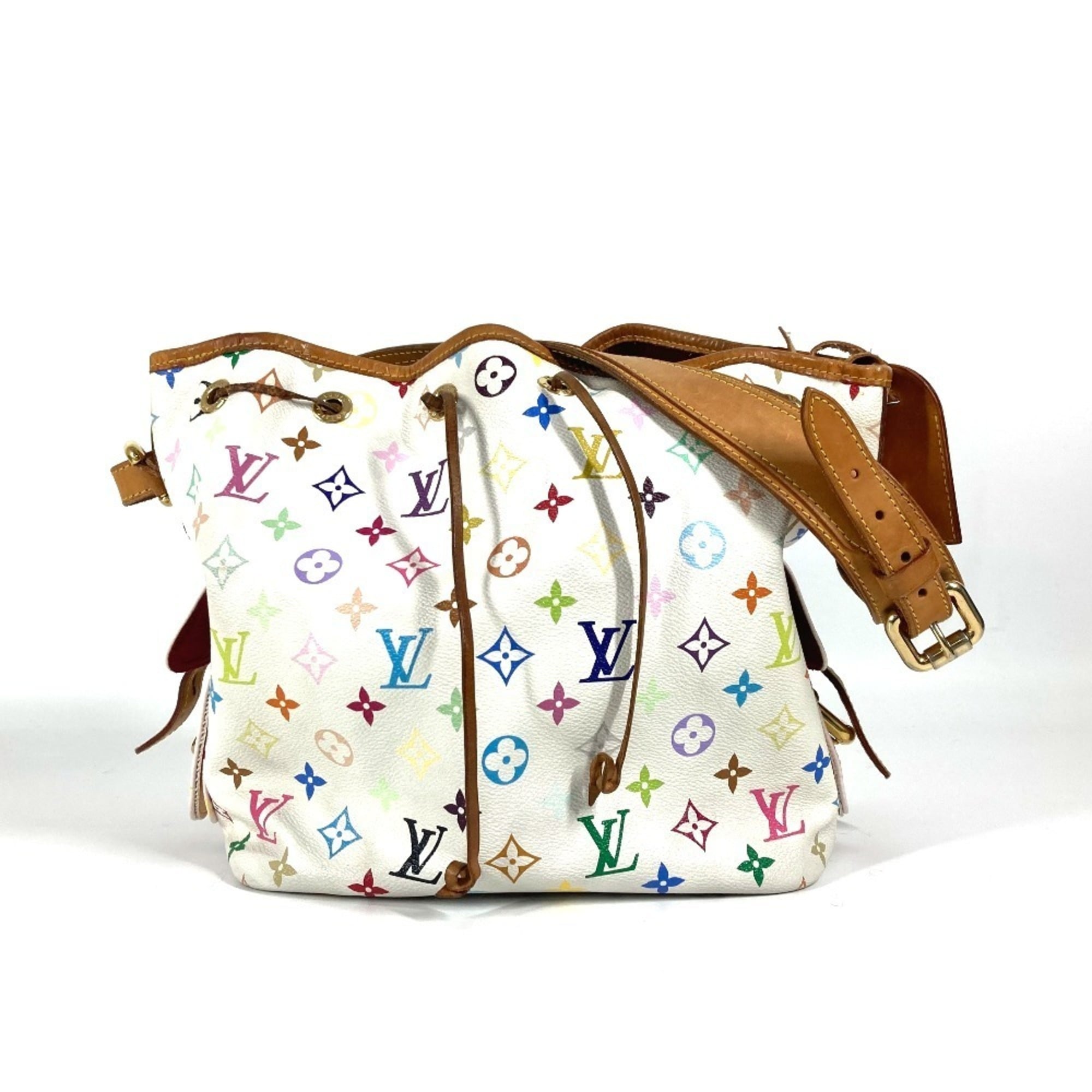 Louis Vuitton Blanc Multi-Color White Monogram Multicolore Shoulder Bag (Pre-Owned)