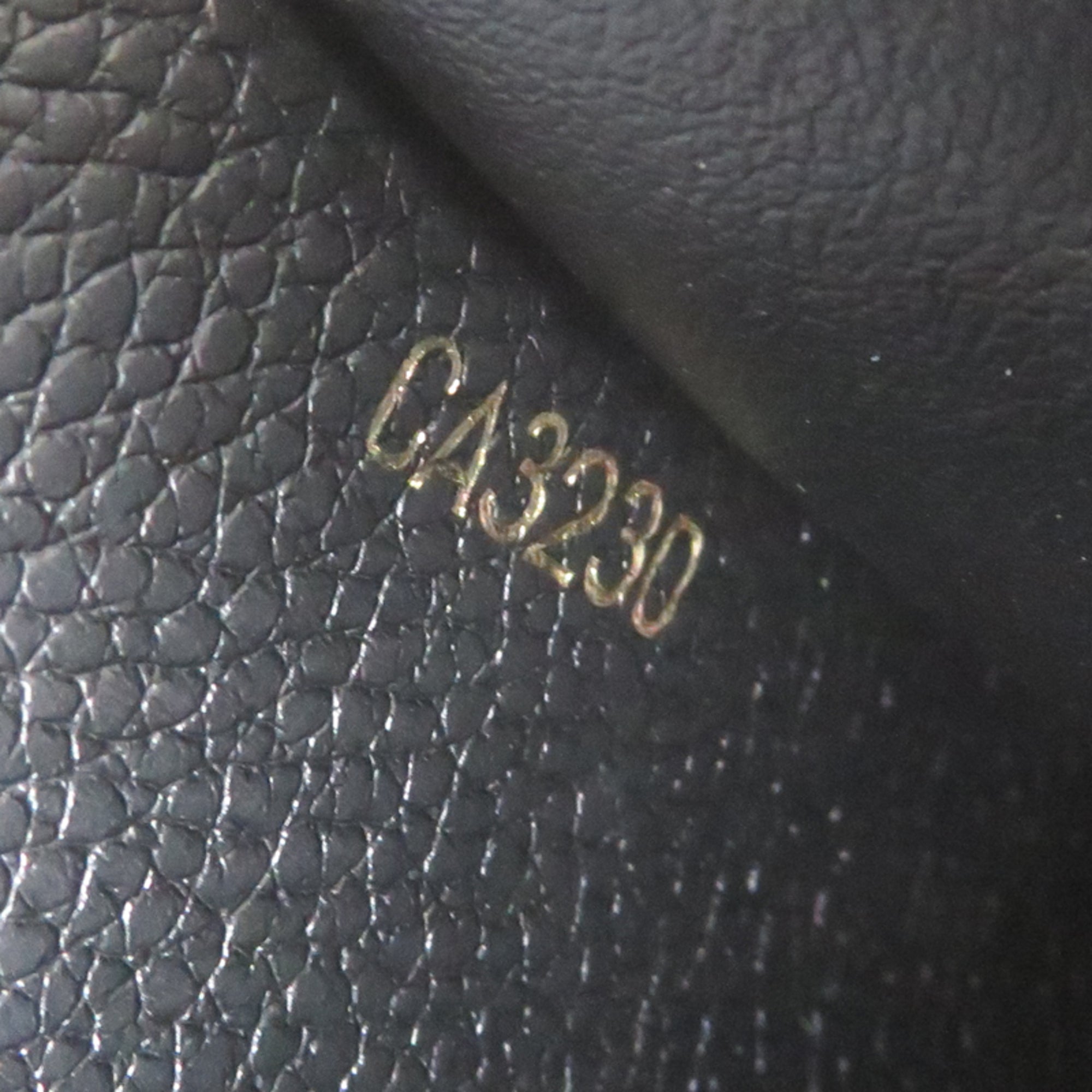 Louis Vuitton Black Noir Monogram Empreinte Long Wallet (Bi-Fold) (Pre-Owned)