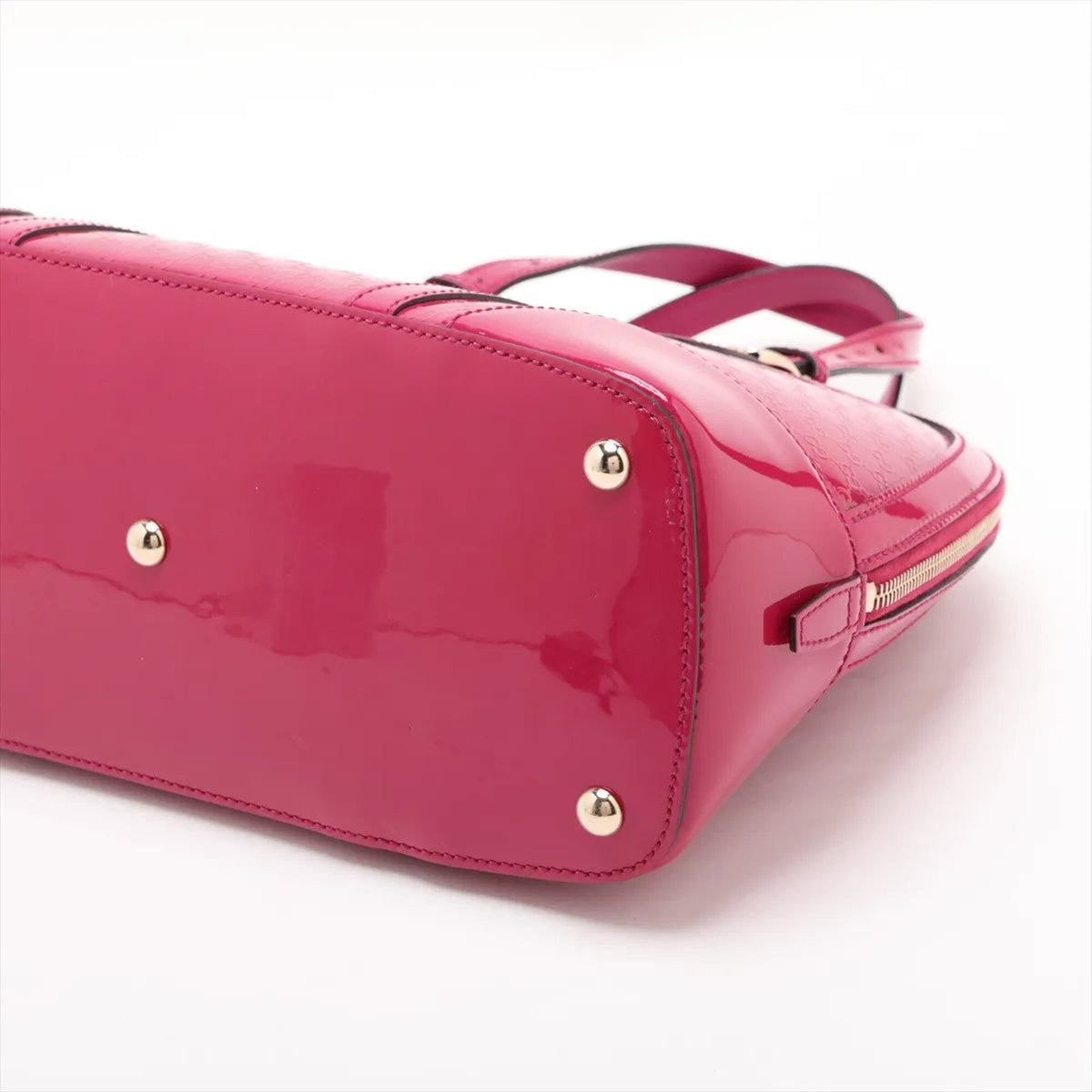 Gucci Pink Leather Handbag Shoulder Bag (Pre-Owned)