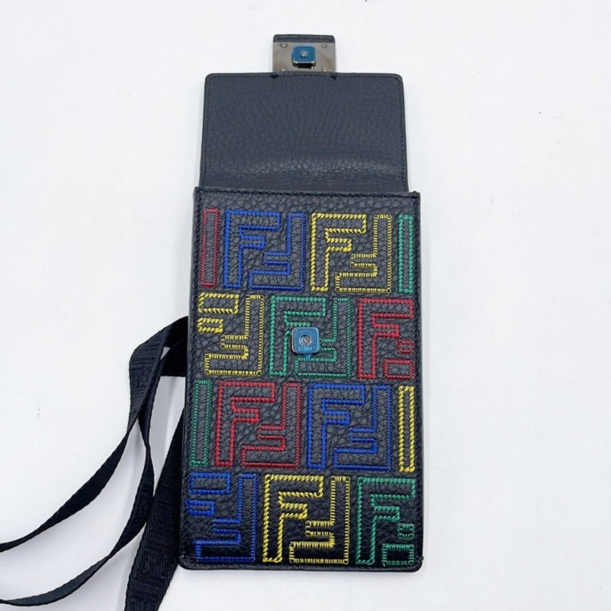 Fendi Multi-Color Leather Handbag Shoulder Bag Tote Bag (Pre-Owned)