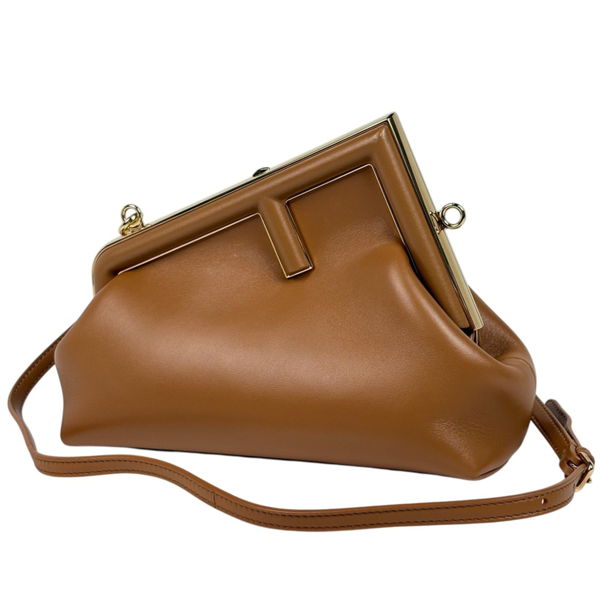 Fendi Brown Leather Shoulder Bag (Pre-Owned)