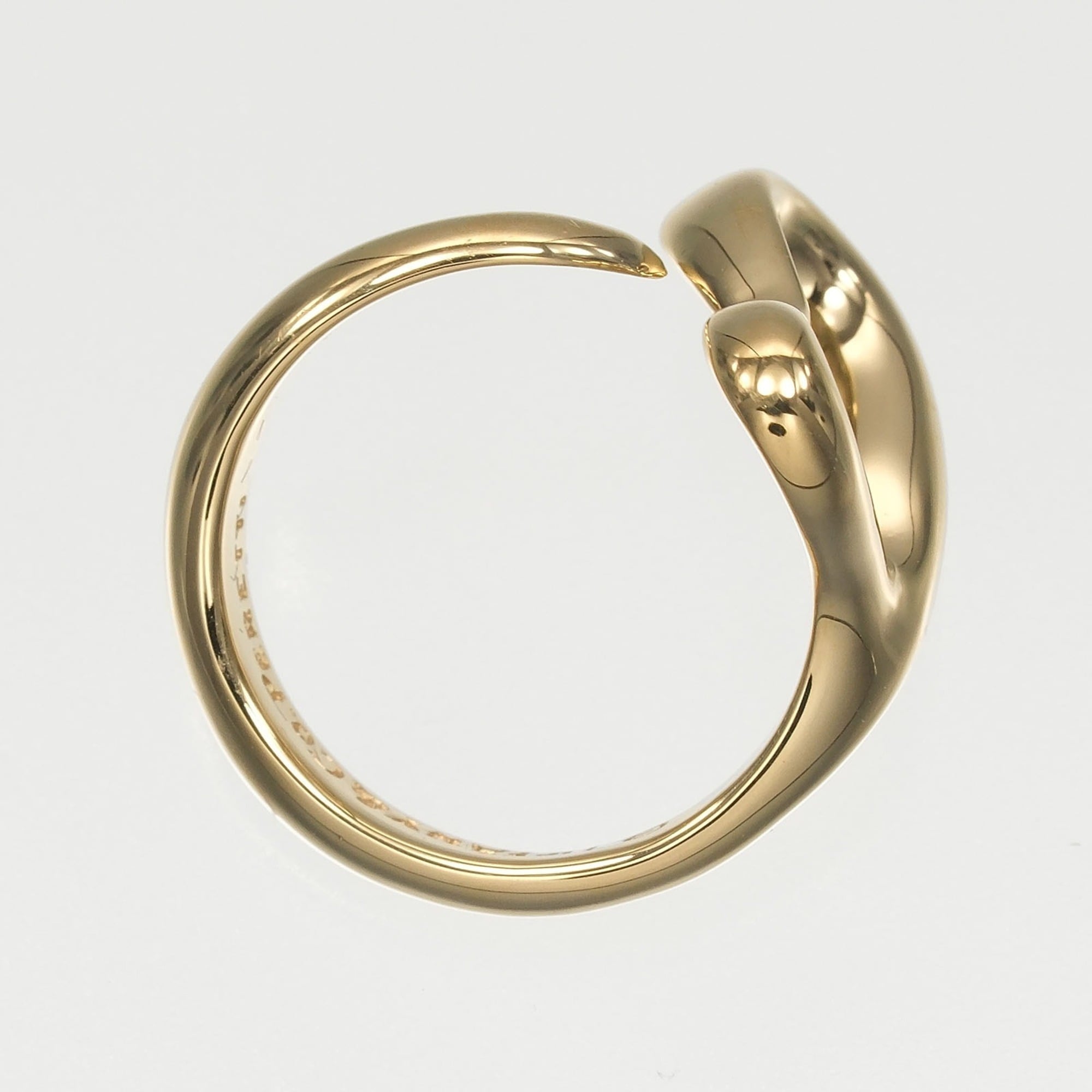 Tiffany Open Heart Yellow Gold (18K) Band Ring (Pre-Owned)