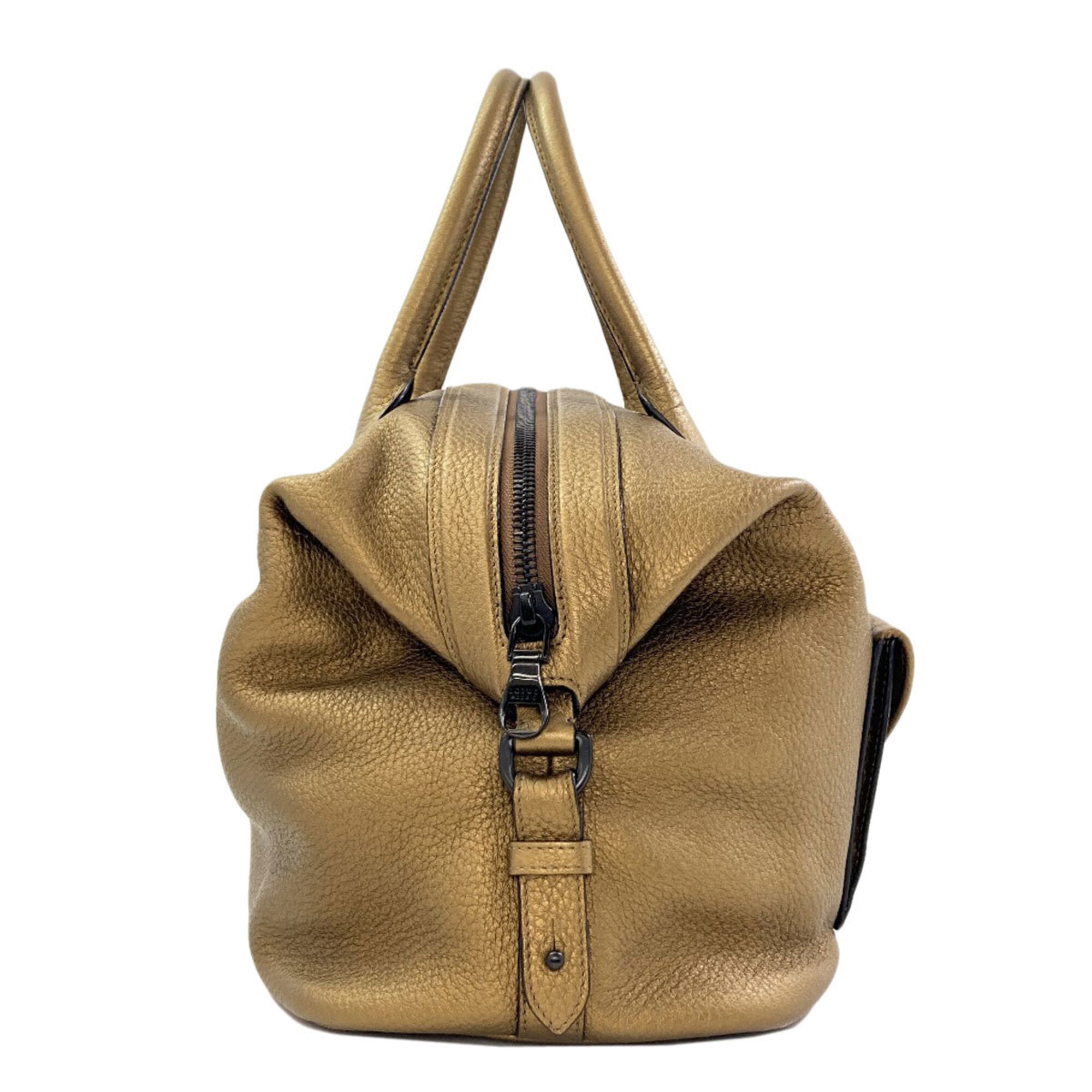 Loewe Gold Leather Handbag (Pre-Owned)