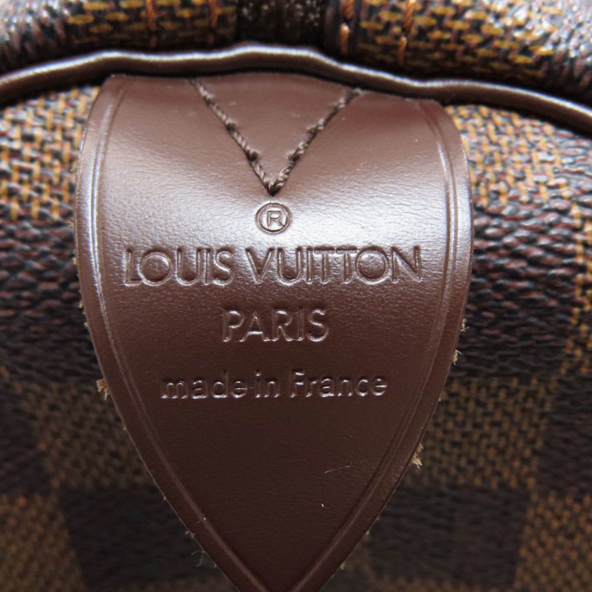 Louis Vuitton Damier Canvas Ebene Damier Canvas Boston Bag (Pre-Owned)