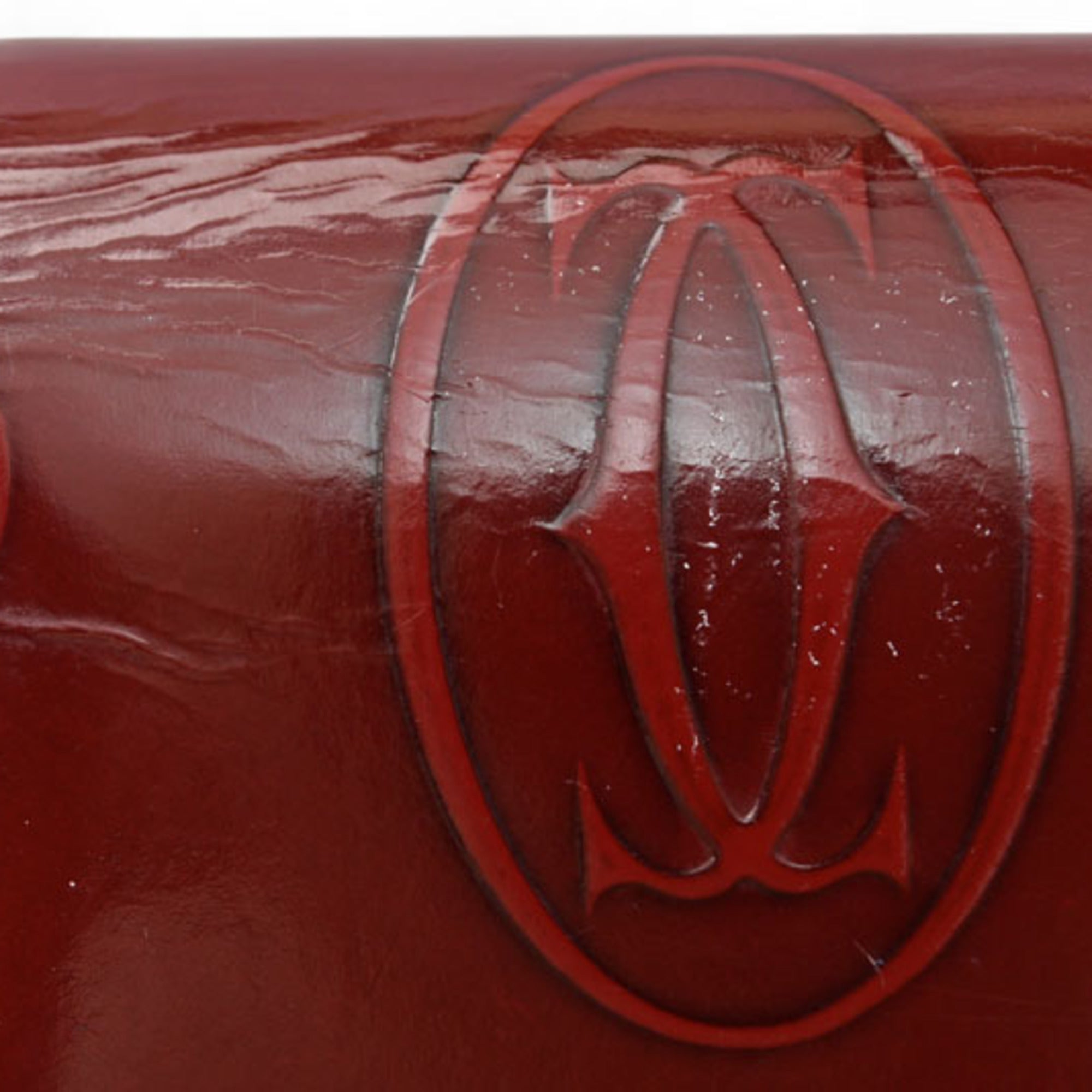 Cartier Bordeaux Leather Wallet (Bi-Fold) (Pre-Owned)