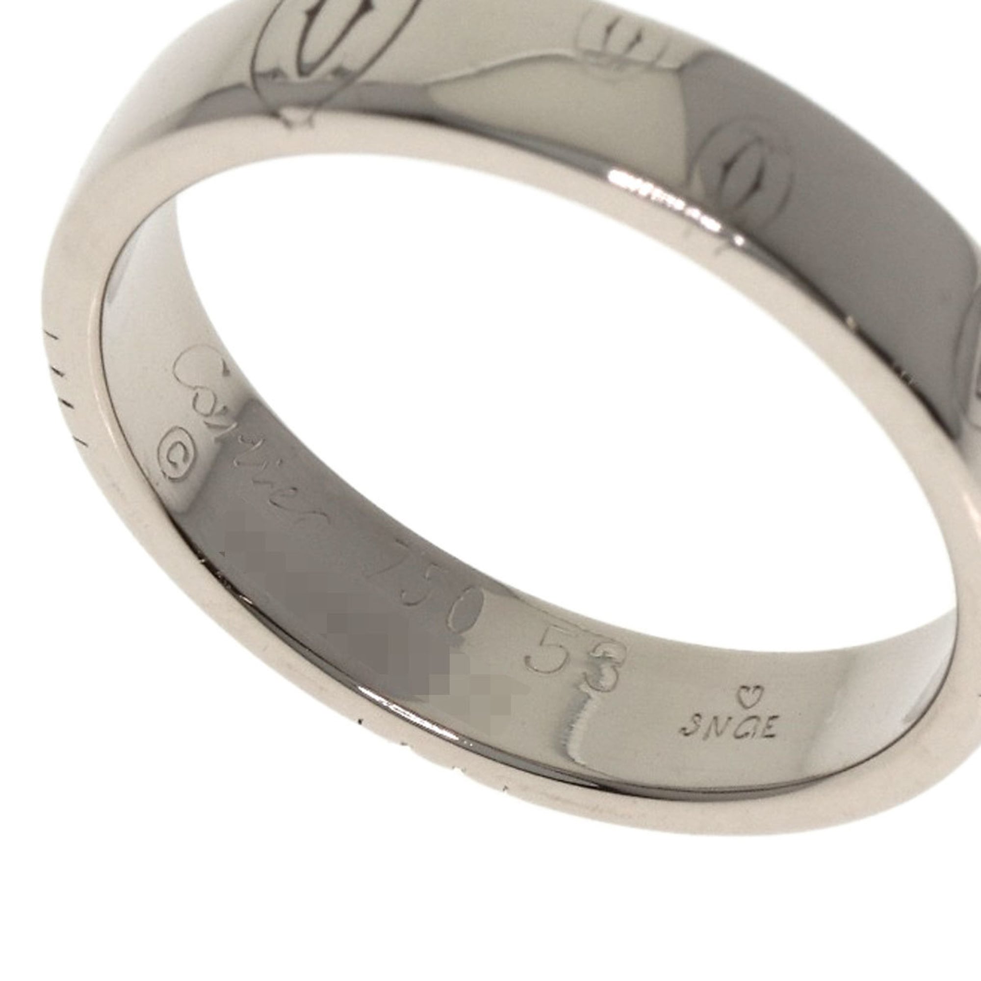 Cartier Happy Birthday White Gold (18K) Band Ring (Pre-Owned)