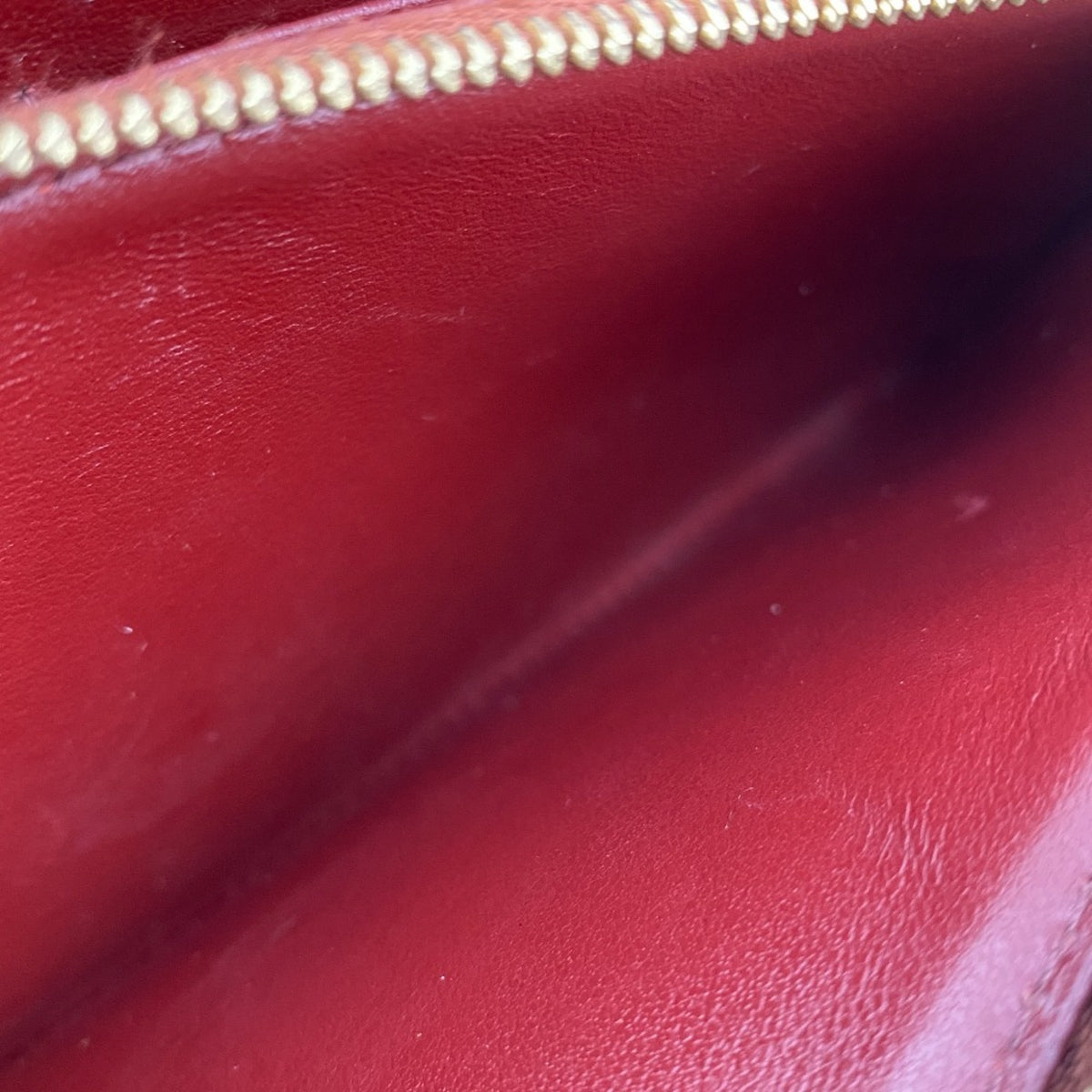 Celine Bordeaux Leather Long Wallet (Bi-Fold) (Pre-Owned)