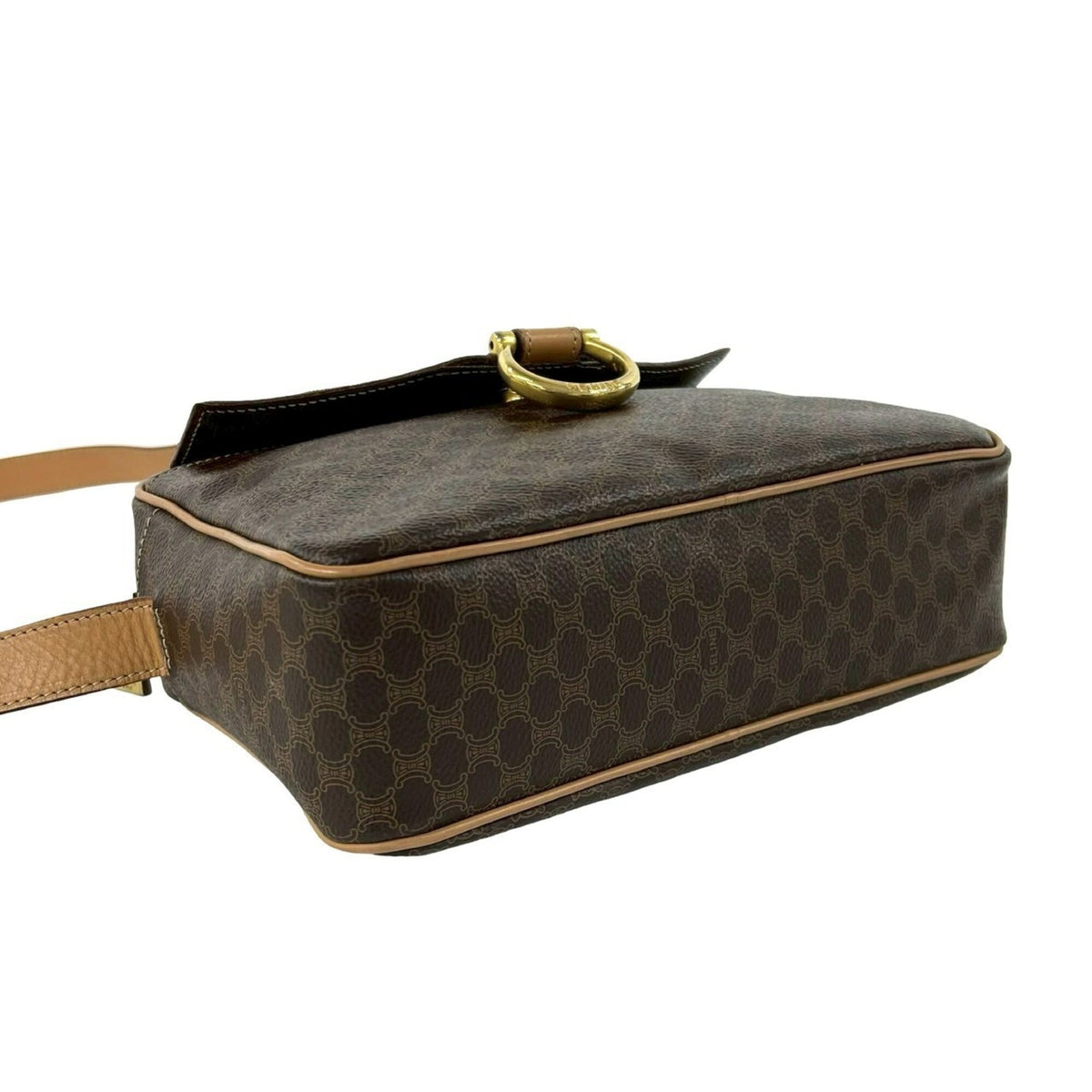 Celine Brown Leather Pvc Pochette Shoulder Bag (Pre-Owned)