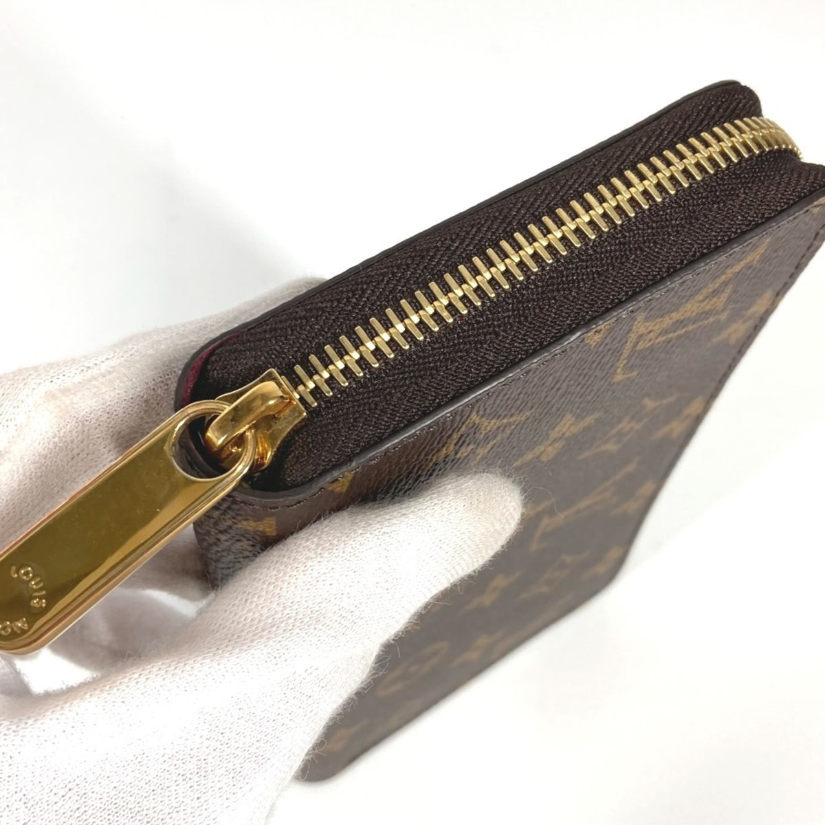 Louis Vuitton Brown Fuchsia Monogram Monogram Long Wallet (Bi-Fold) (Pre-Owned)