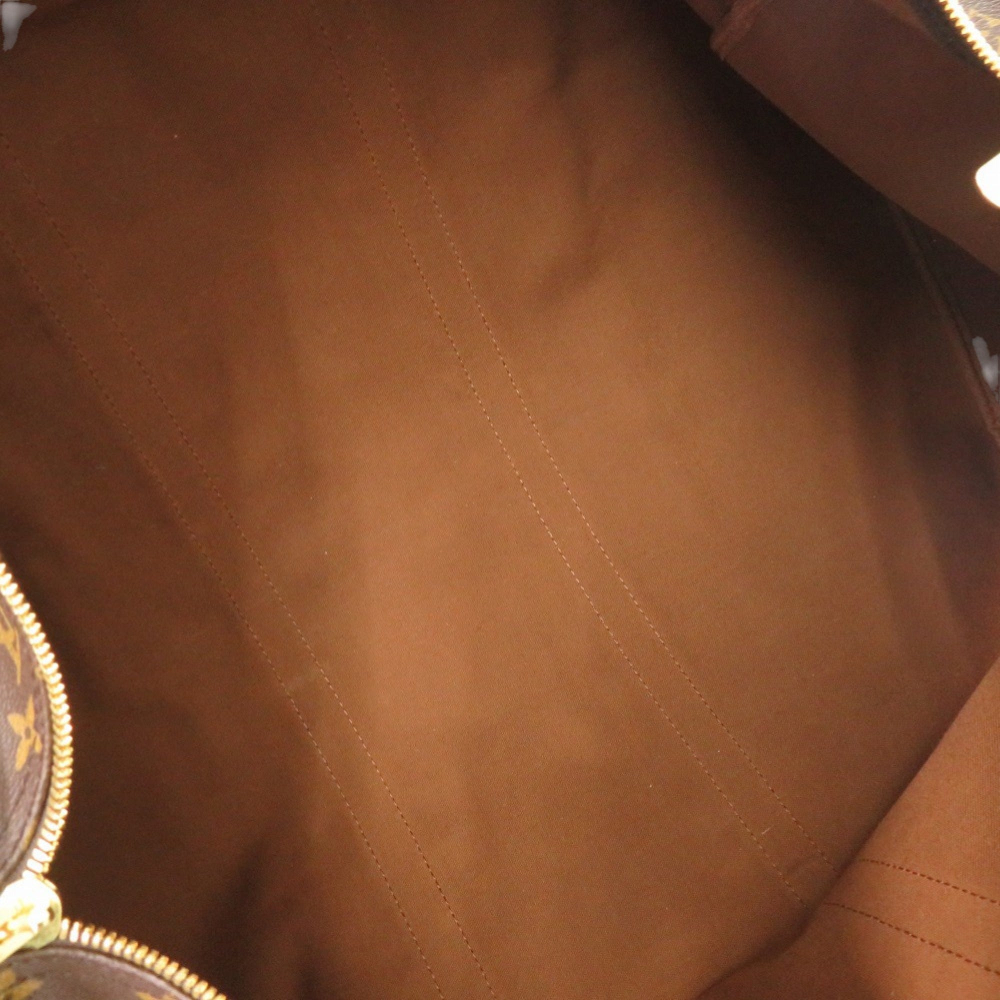Louis Vuitton Brown Monogram Canvas Boston Bag (Pre-Owned)