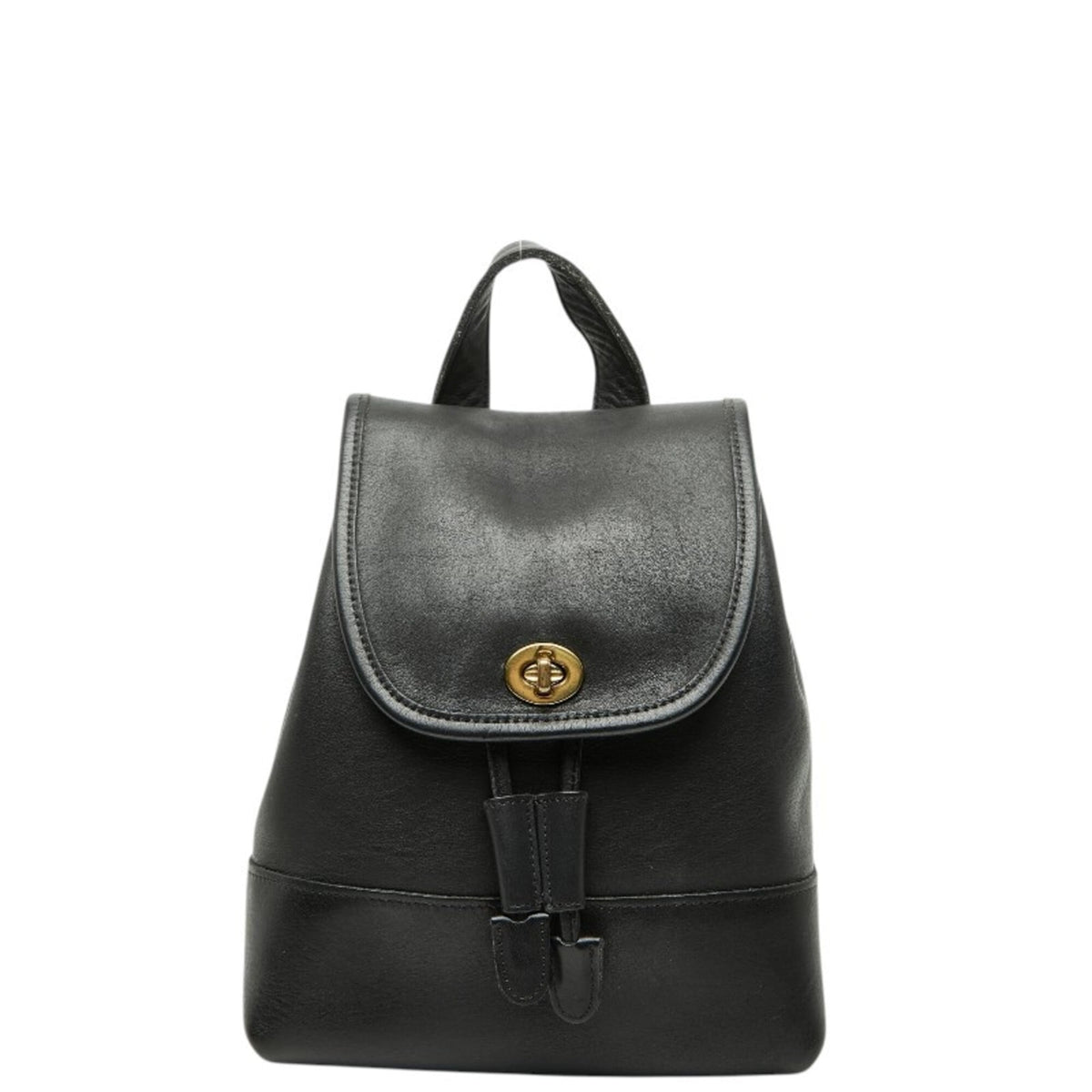 Coach Black Leather Backpack (Pre-Owned)