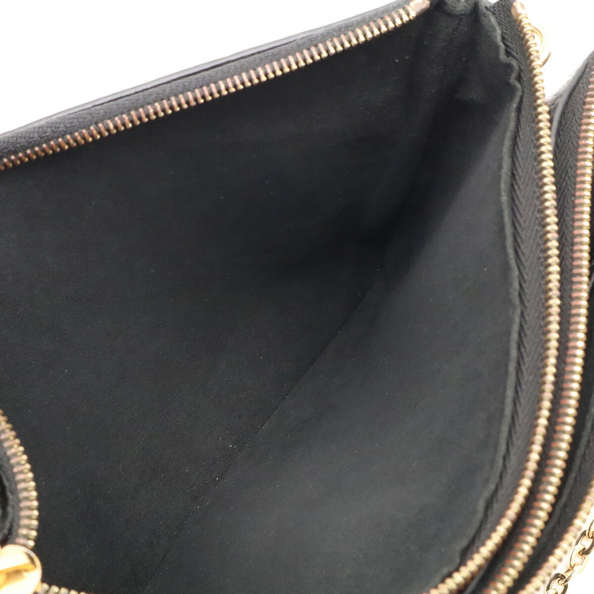 Louis Vuitton Noir Monogram Empreinte Leather Pochette Shoulder Bag (Pre-Owned)