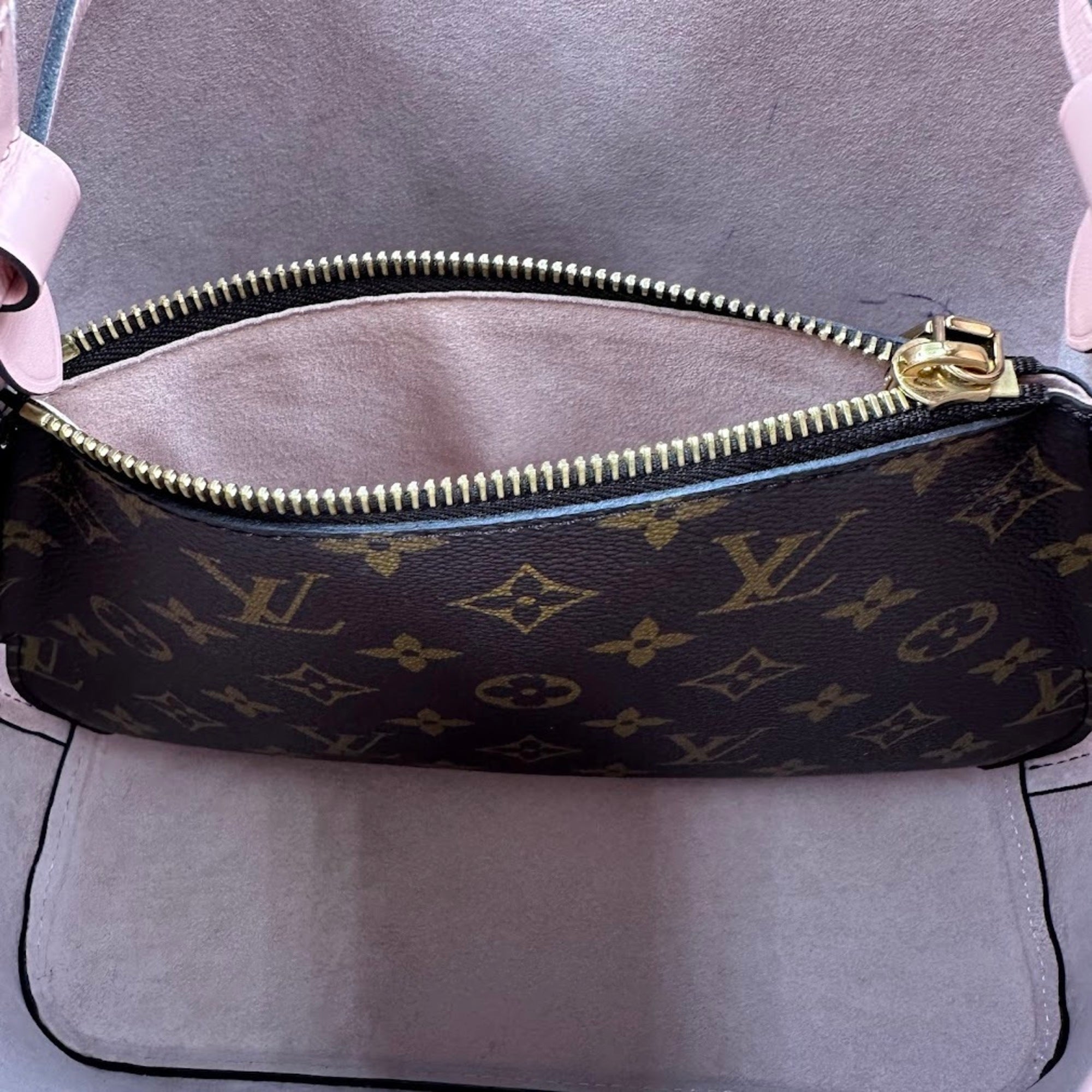 Louis Vuitton Monogram Brown Pink Pvc Shoulder Bag (Pre-Owned)