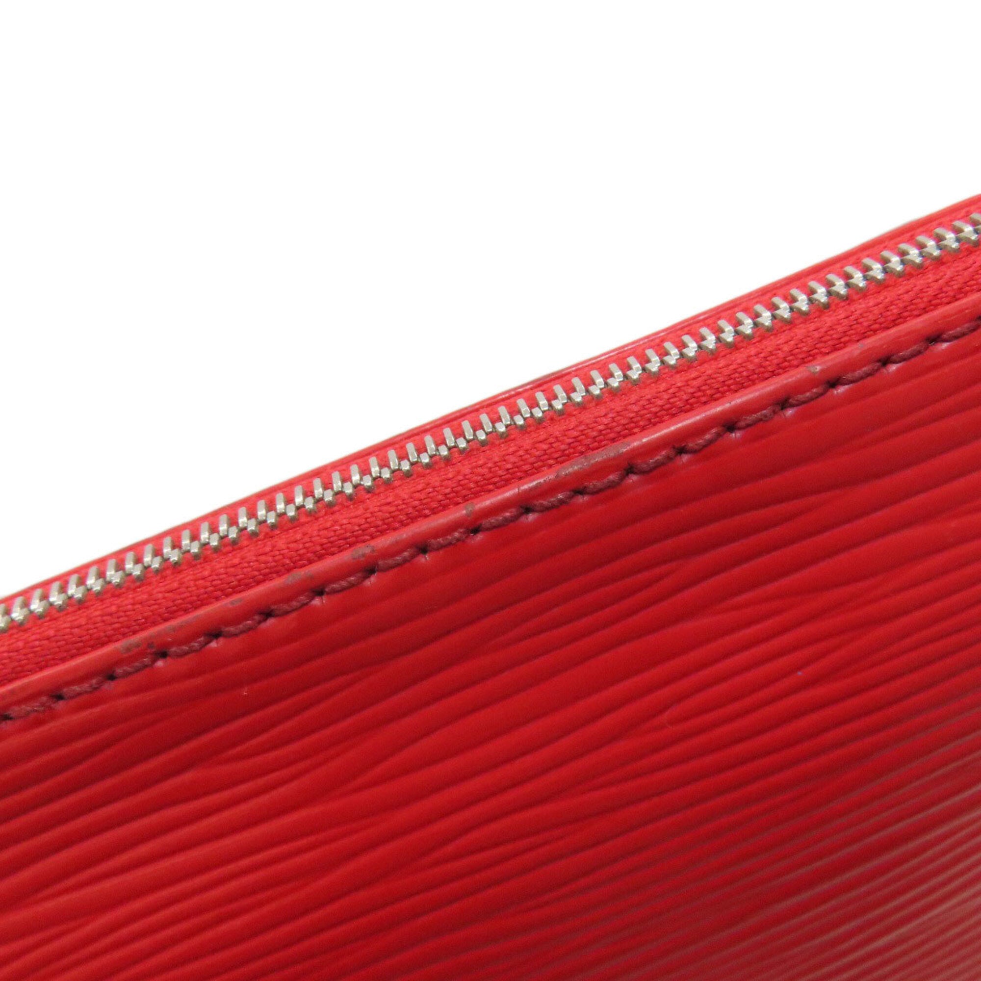 Louis Vuitton Red Color Epi Leather Handbag Pochette (Pre-Owned)