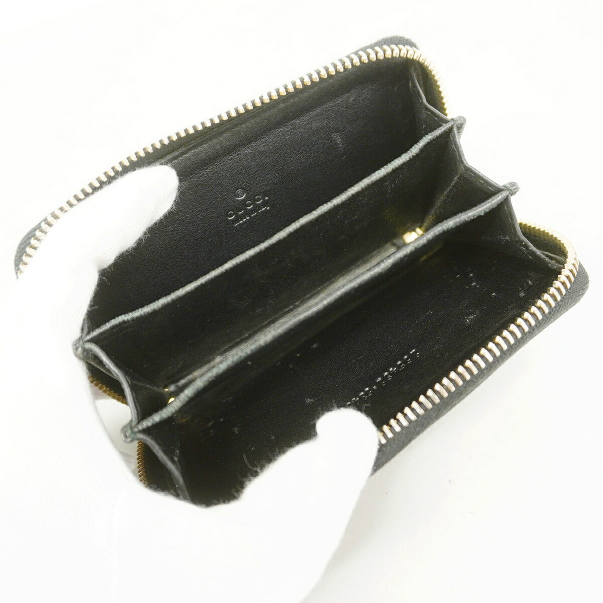 Gucci Black Leather Coin Purse/Coin Case (Pre-Owned)