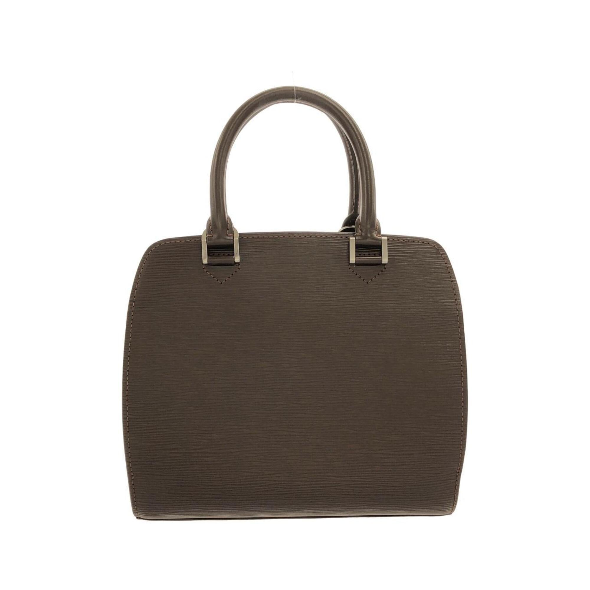 Louis Vuitton Mocha Leather Handbag (Pre-Owned)