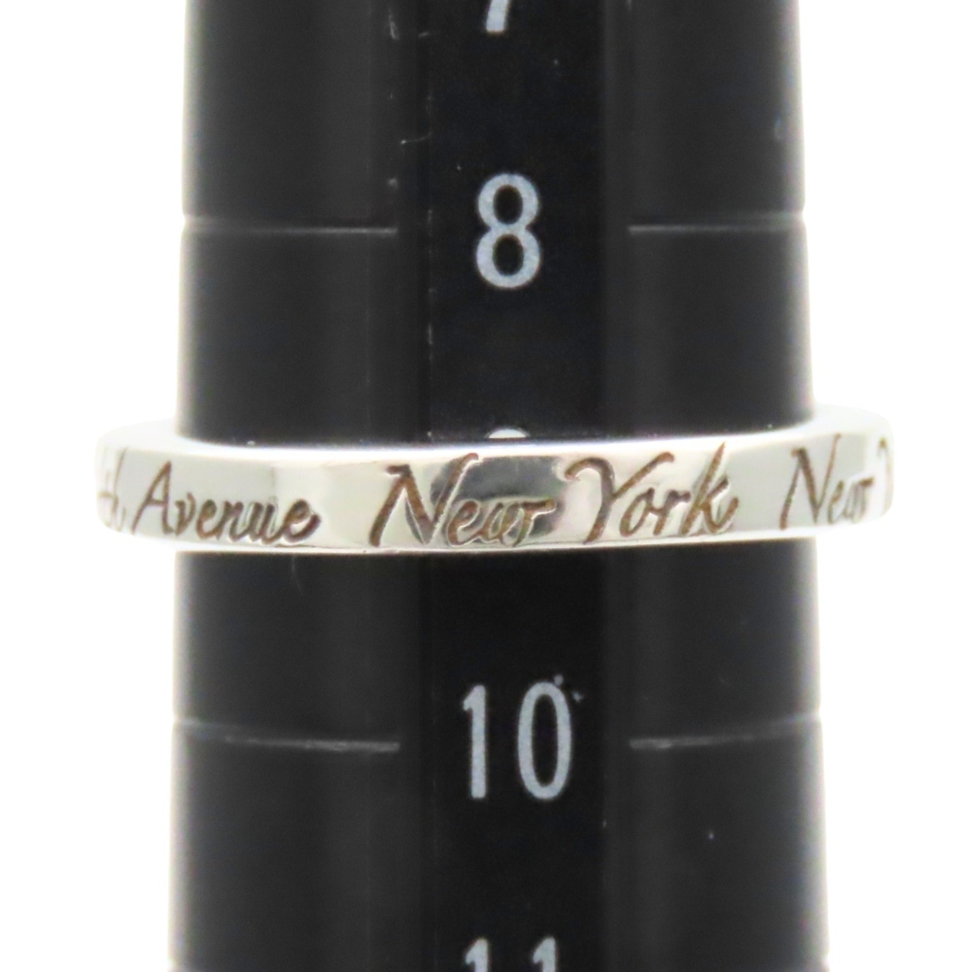 Tiffany Silver Silver 925 Band Ring (Pre-Owned)