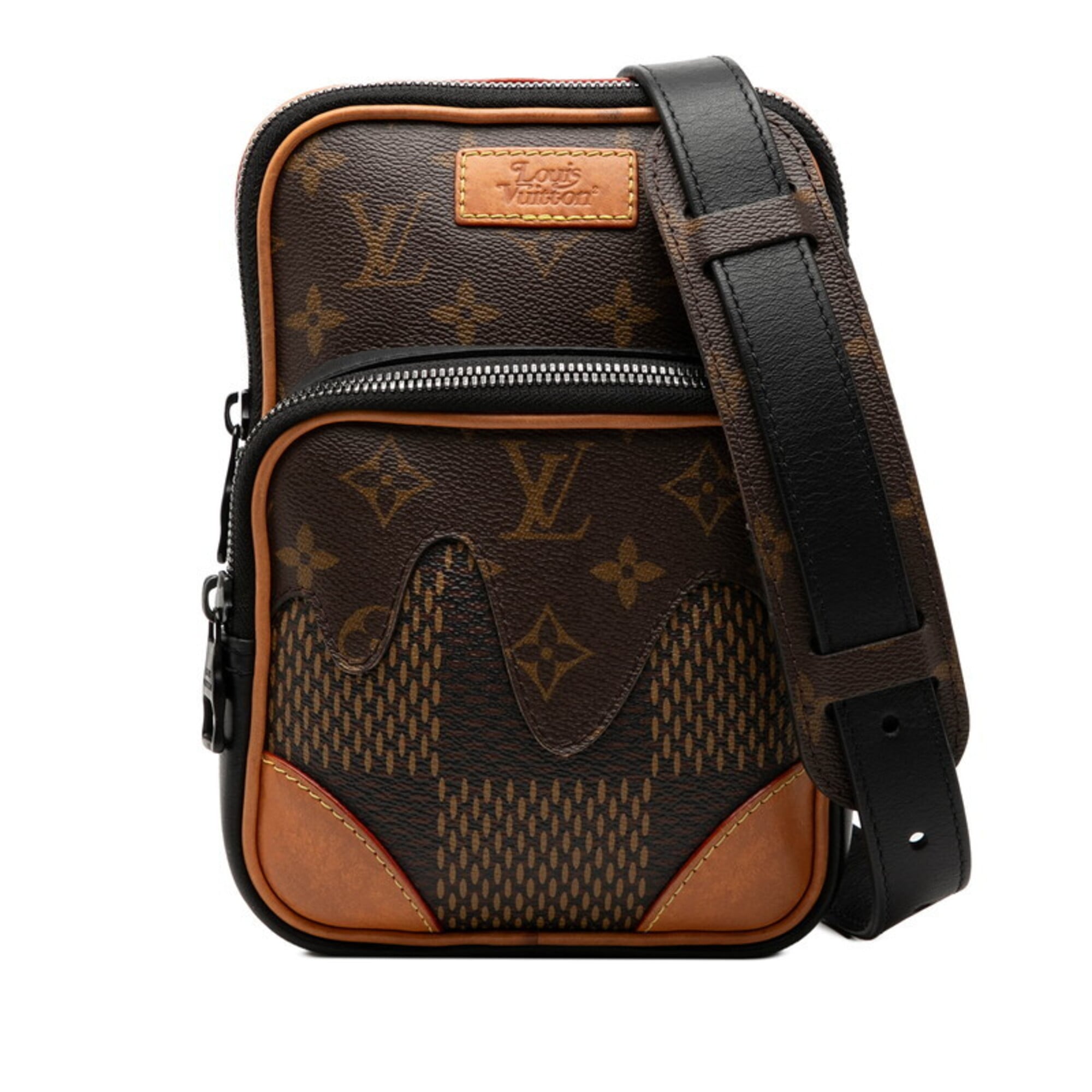 Louis Vuitton Monogram Black Brown Pvc Leather Shoulder Bag (Pre-Owned)