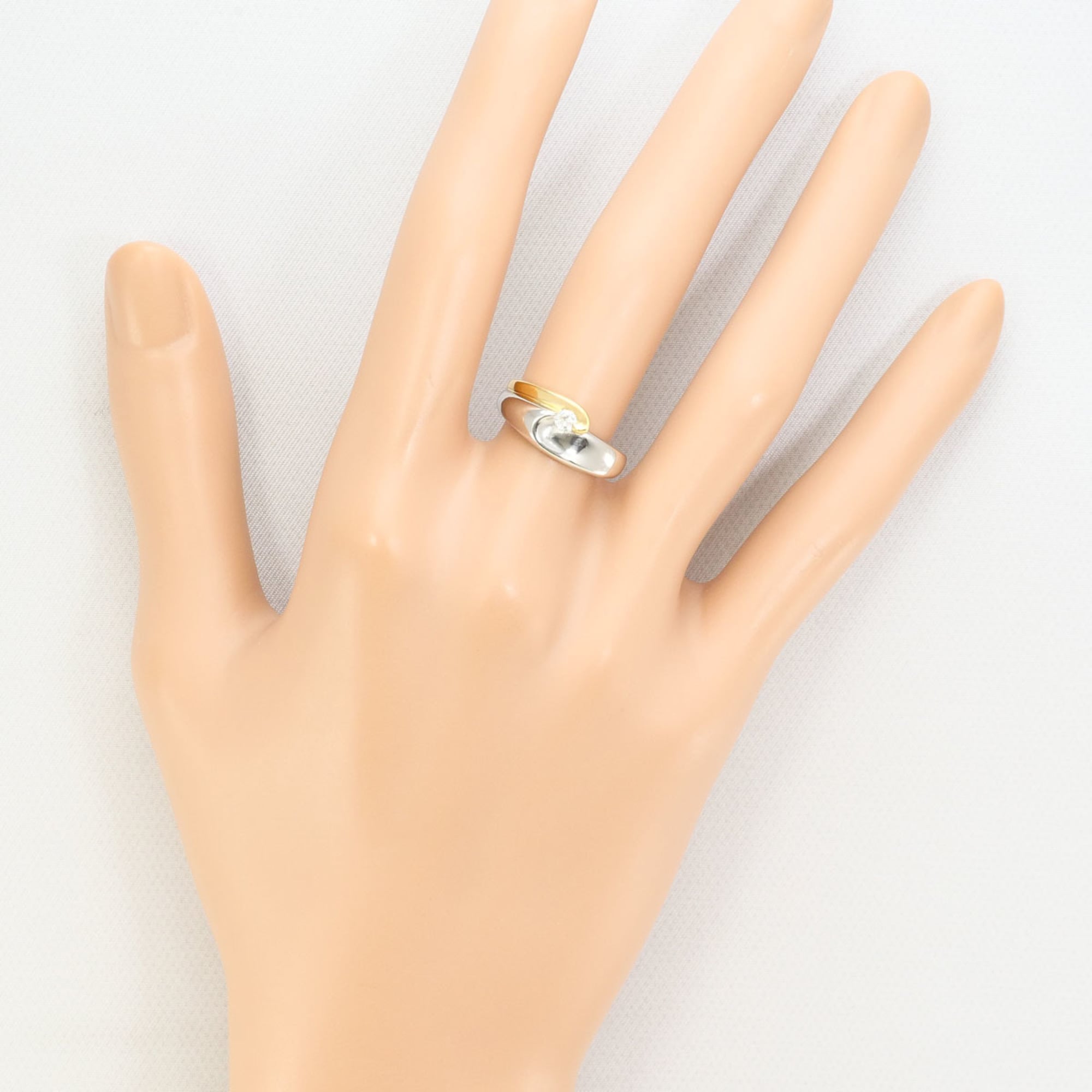 Unbranded Platinum Yellow Gold Yellow Gold (18K) Platinum 900 Band Ring (Pre-Owned)