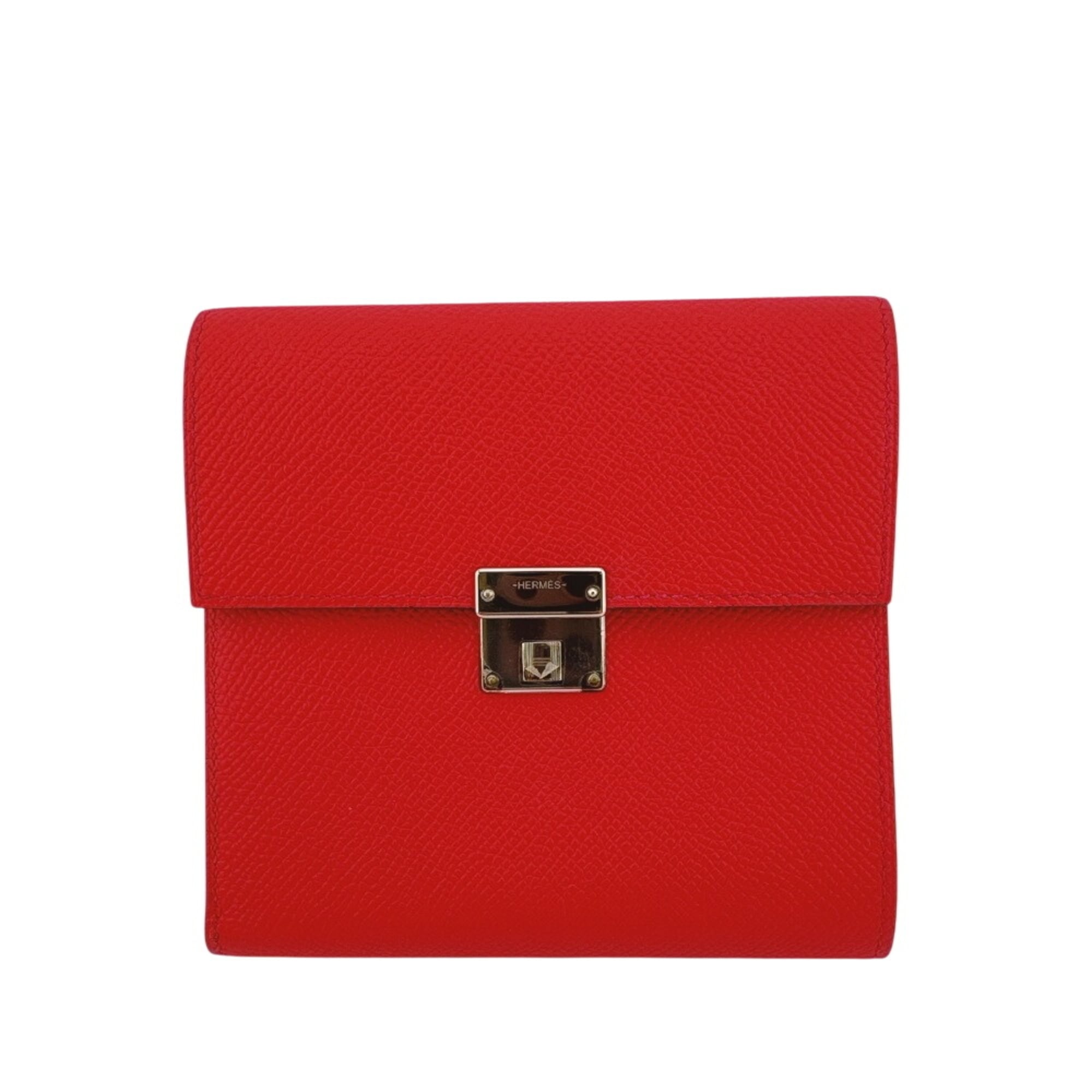 Hermes Pink Epsom Leather Wallet (Tri-Fold) (Pre-Owned)