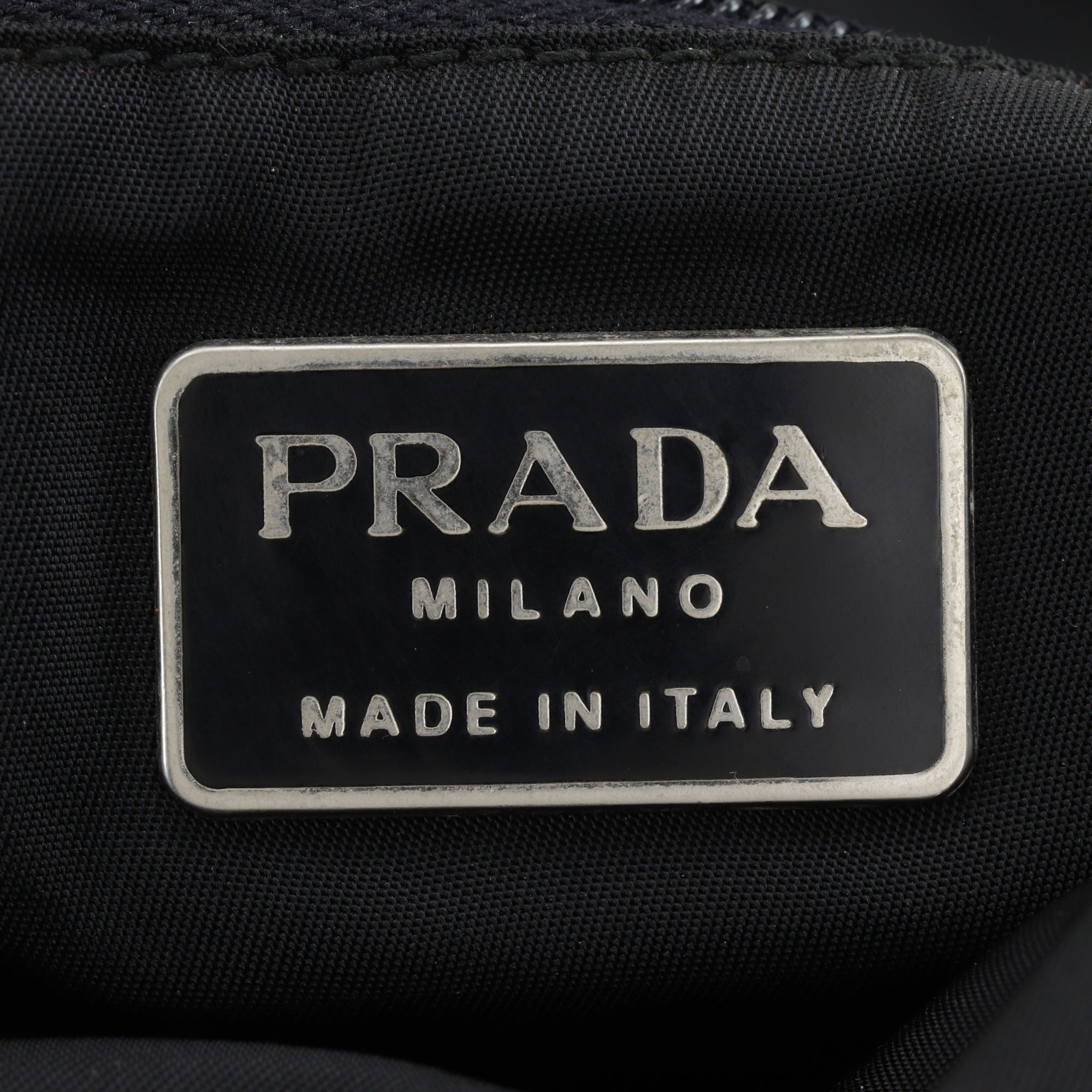 Prada Black Nylon Plastic Handbag (Pre-Owned)