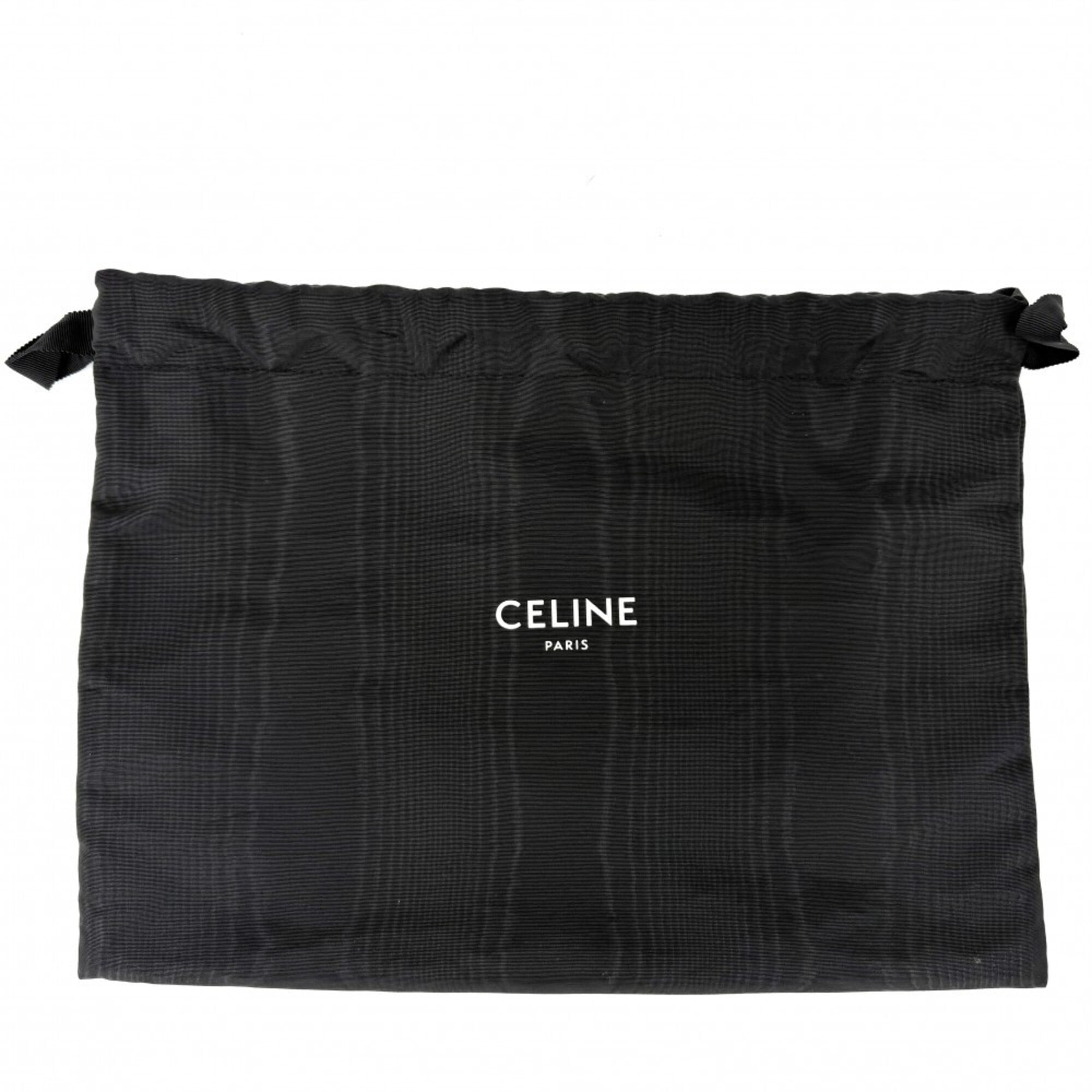 Celine Brown White Coated Canvas Shoulder Bag (Pre-Owned)