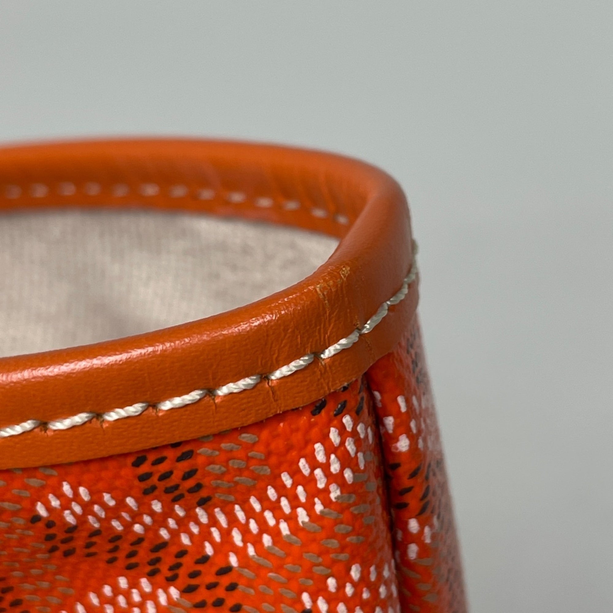 Goyard Orange Coated Canvas Leather Tote Bag (Pre-Owned)