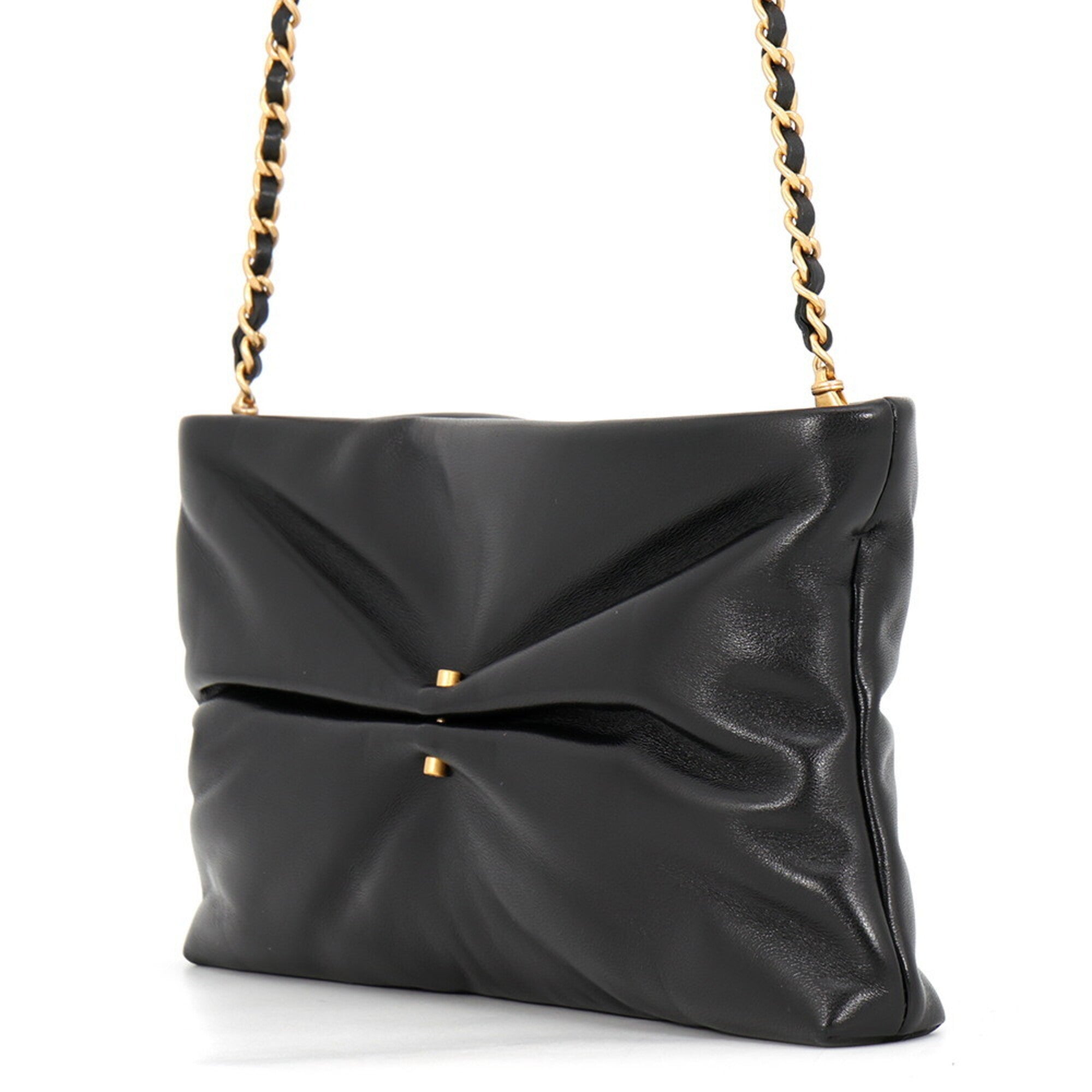Chanel Black Leather Shoulder Bag (Pre-Owned)
