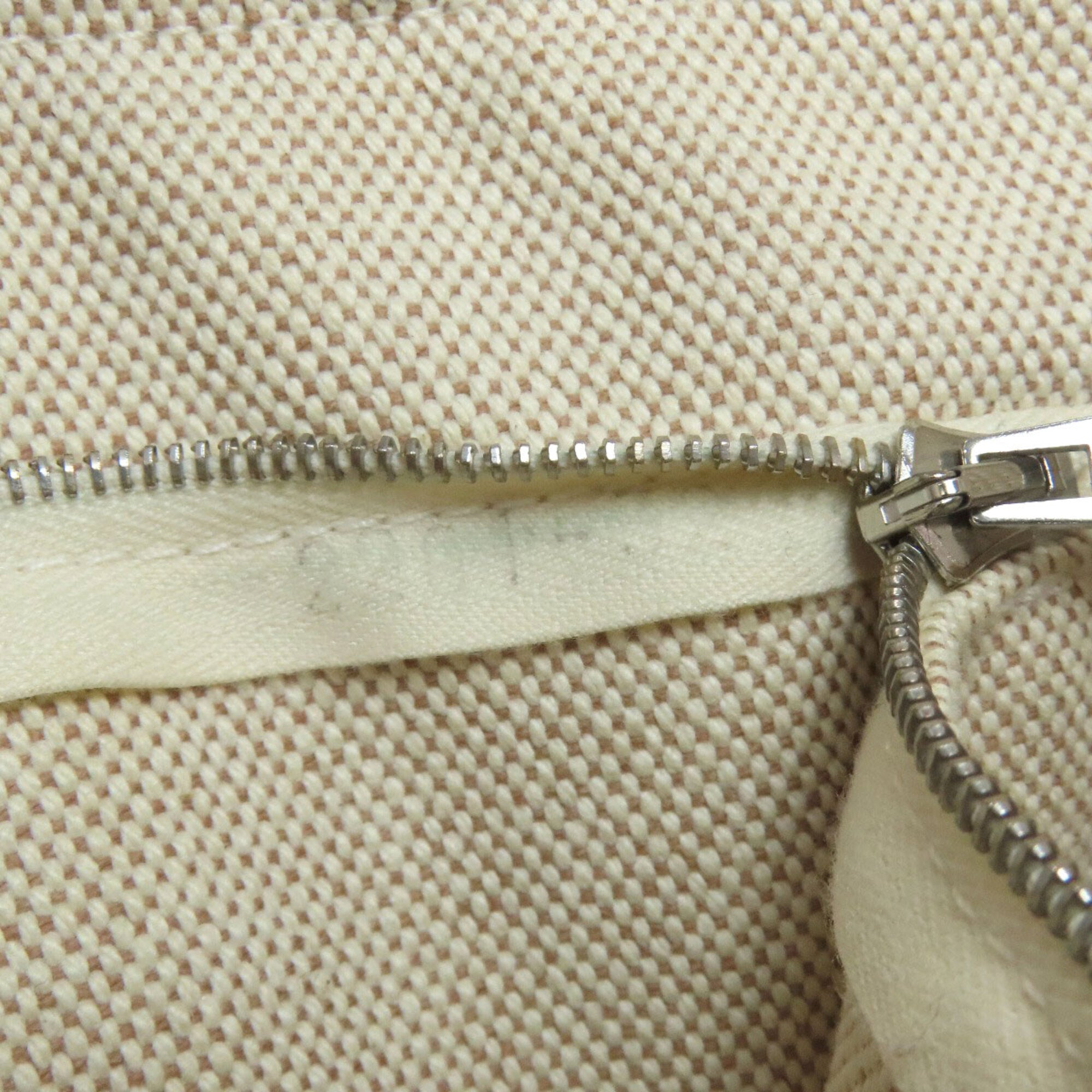 Hermes Beige Canvas Handbag (Pre-Owned)