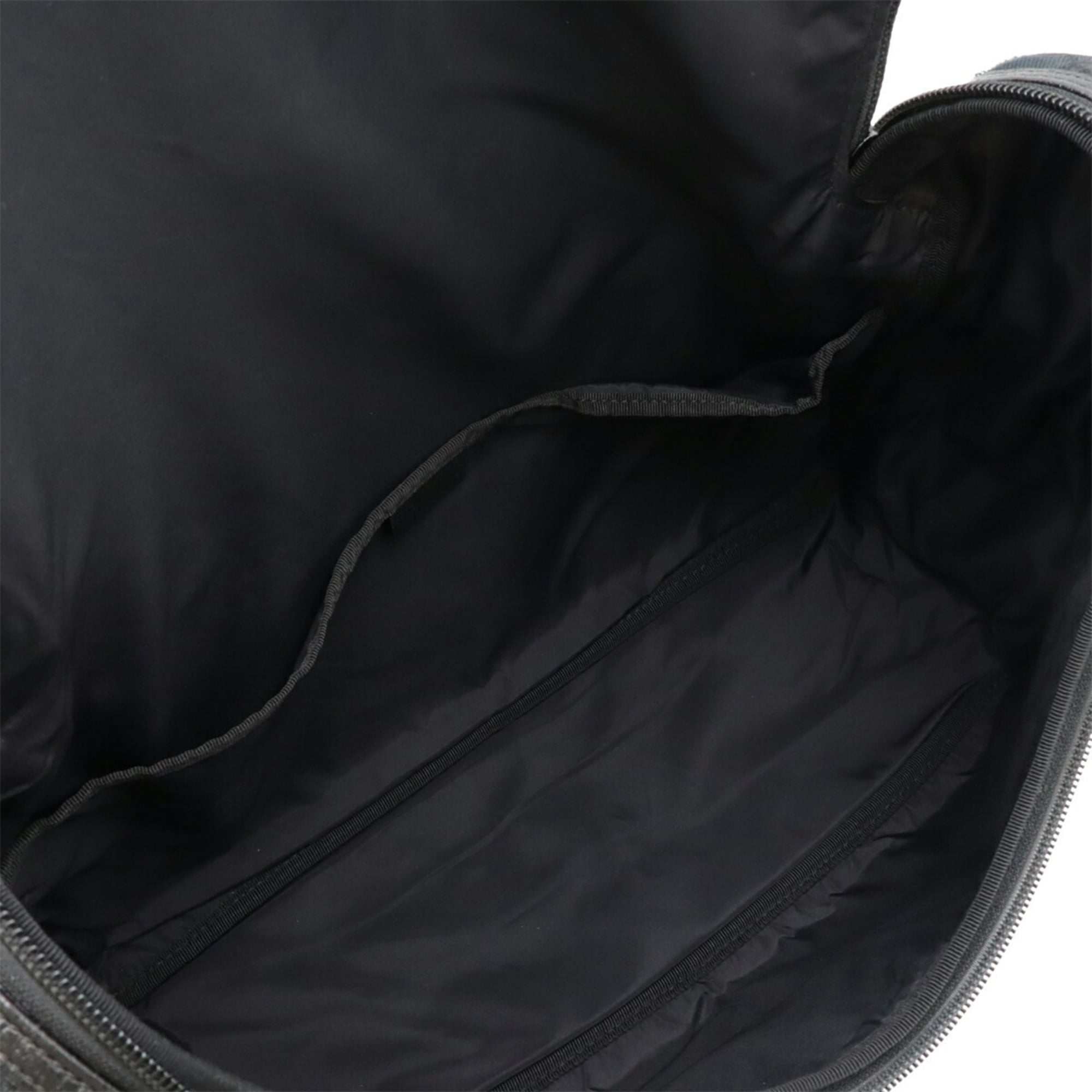 Gucci Black Gg Canvas Leather Shoulder Bag (Pre-Owned)