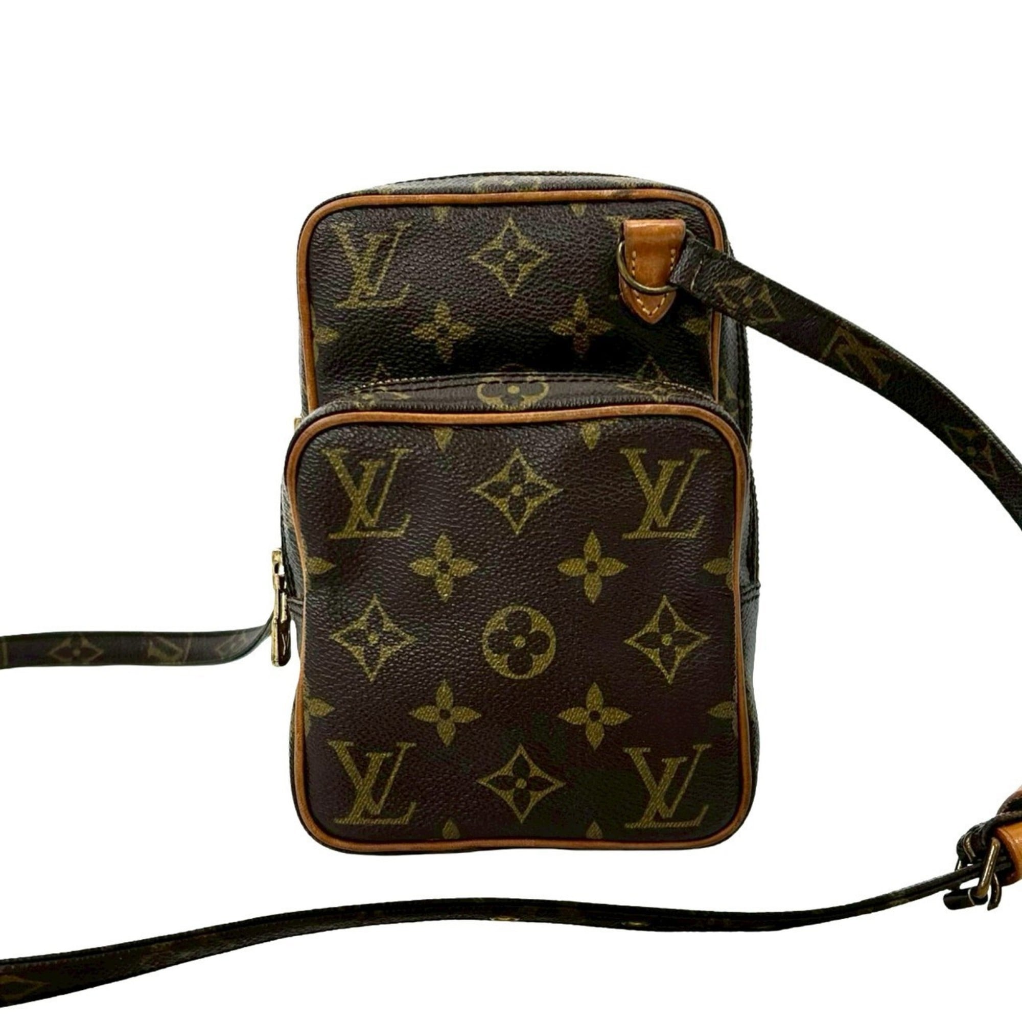 Louis Vuitton Brown Leather Pvc Pochette Shoulder Bag (Pre-Owned)