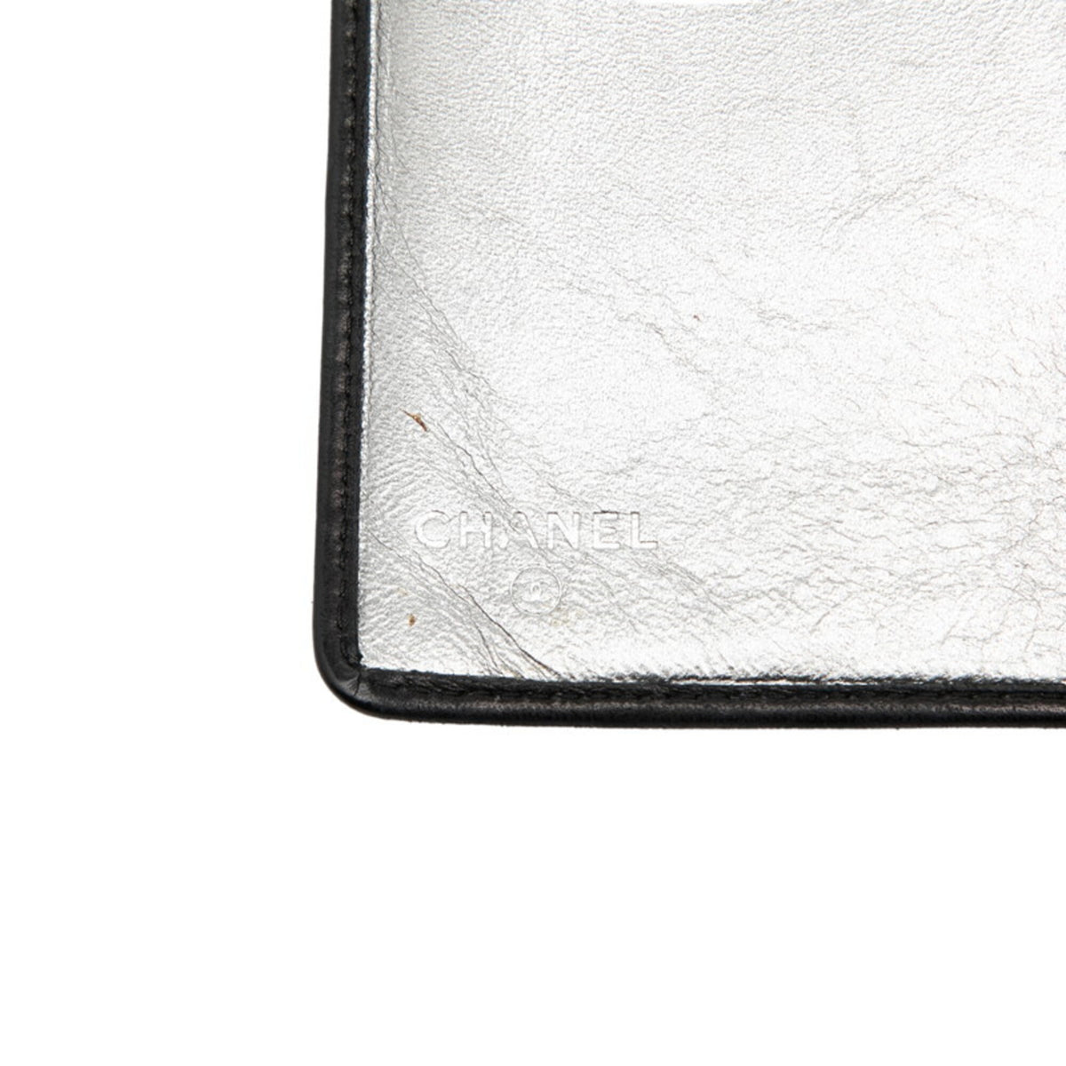 Chanel Black Leather Long Wallet (Bi-Fold) (Pre-Owned)