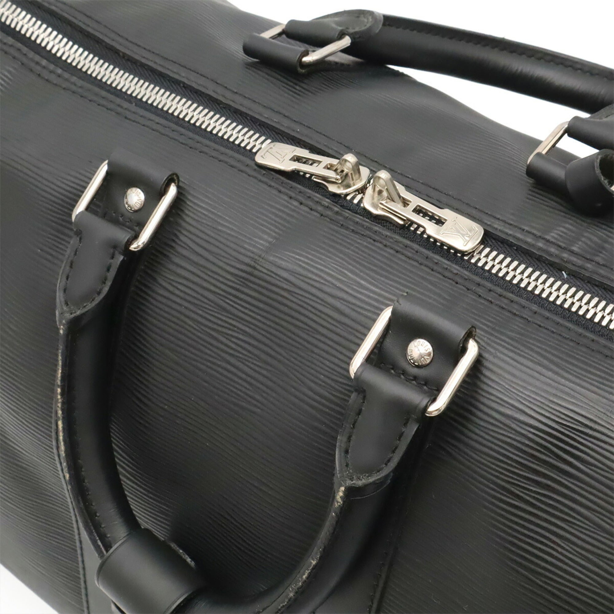 Louis Vuitton Black Noir Epi Leather Boston Bag (Pre-Owned)