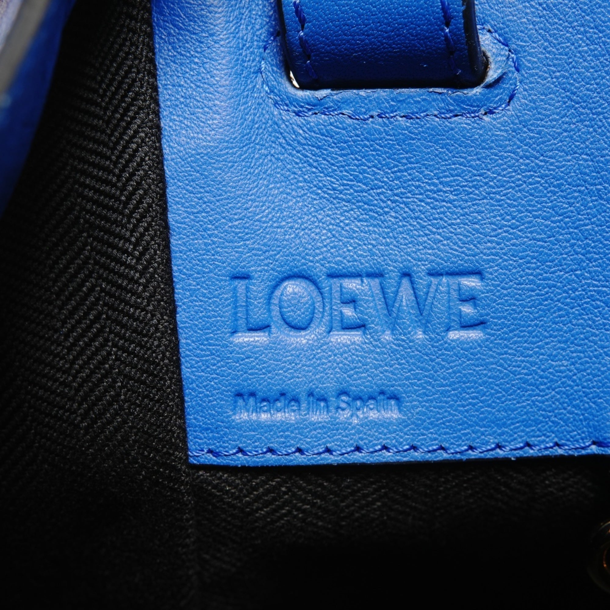 Loewe Hammock Blue Leather Handbag (Pre-Owned)