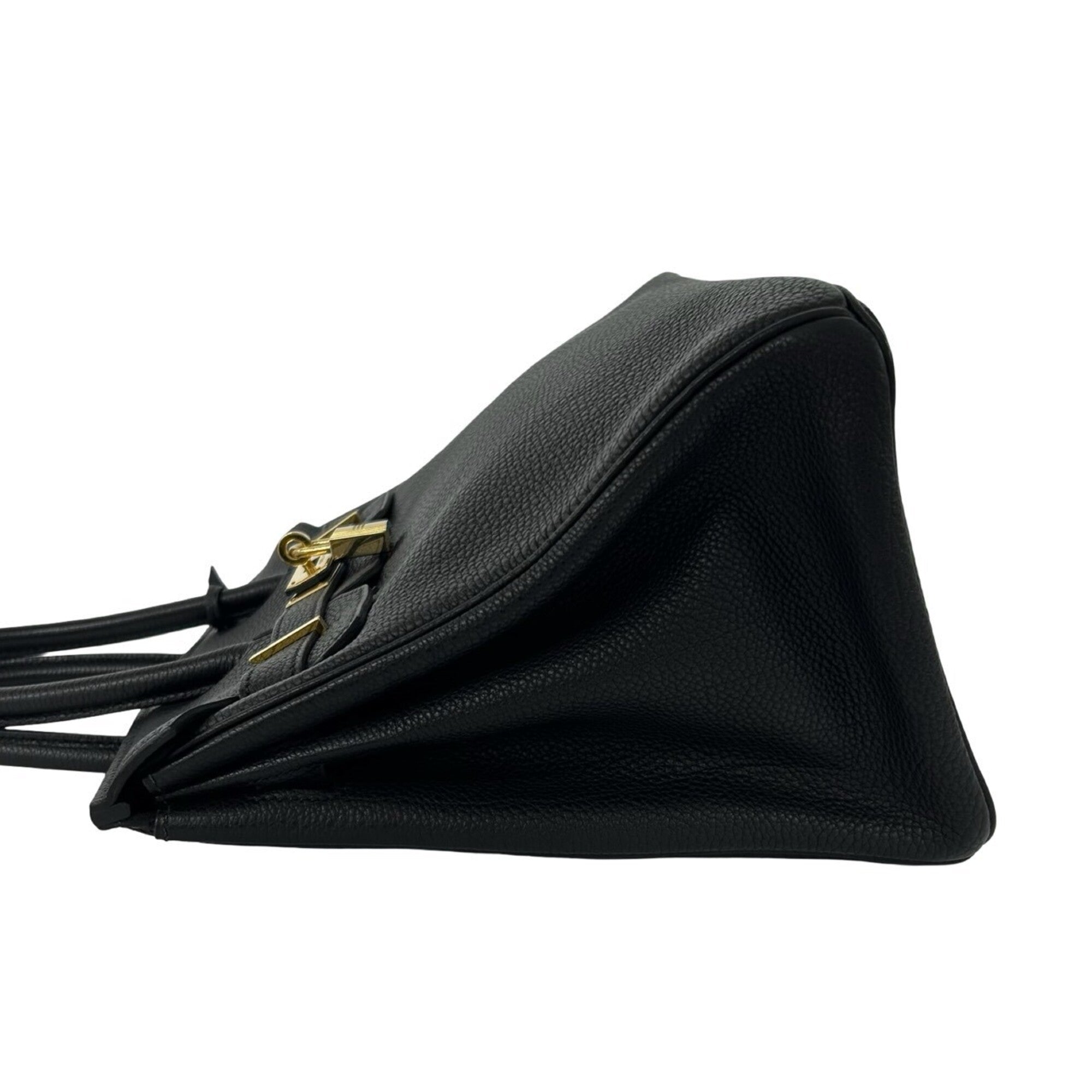 Hermes Black Togo Leather Handbag Tote Bag (Pre-Owned)